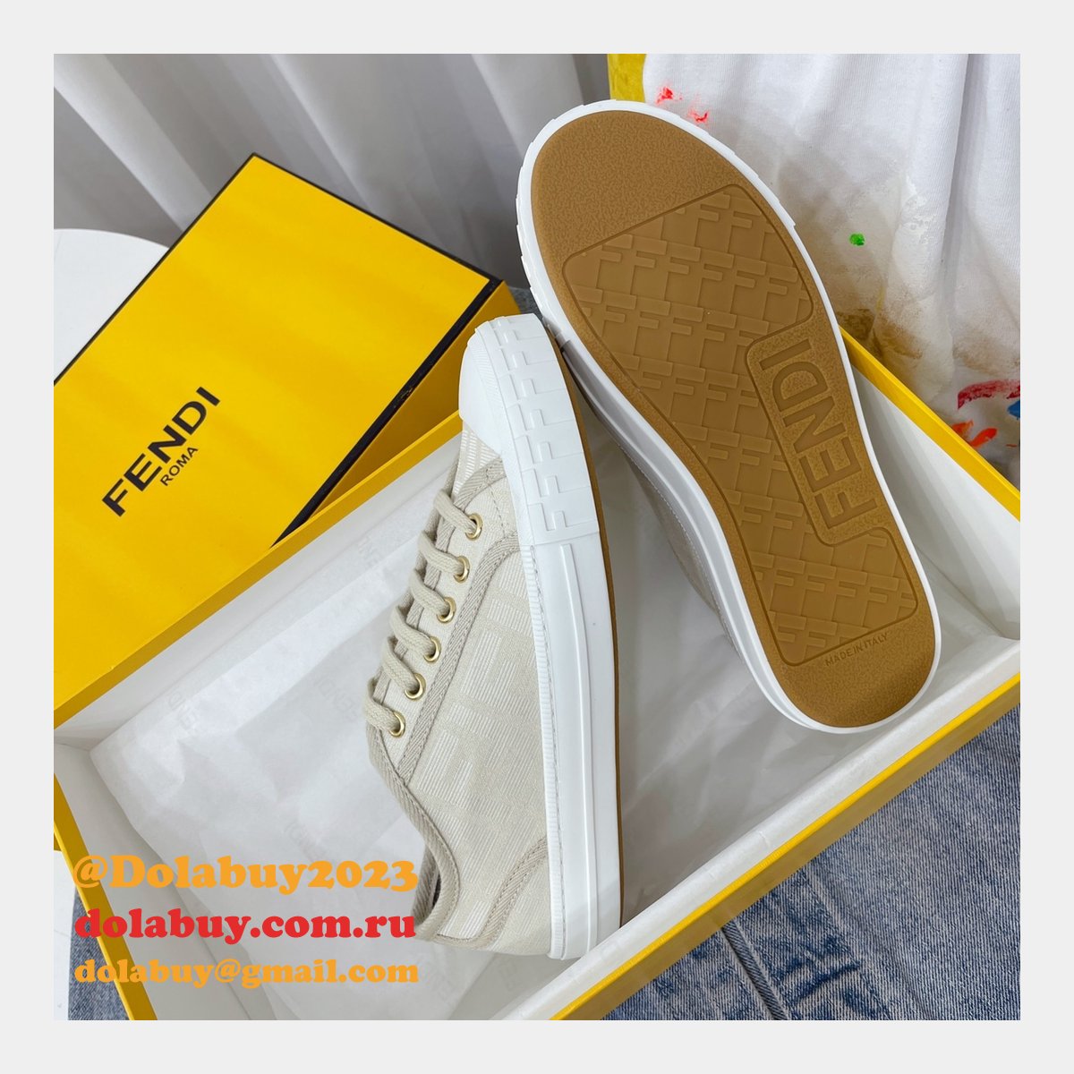 1:1 fake domino F**di shoes website to get replica sneakers
