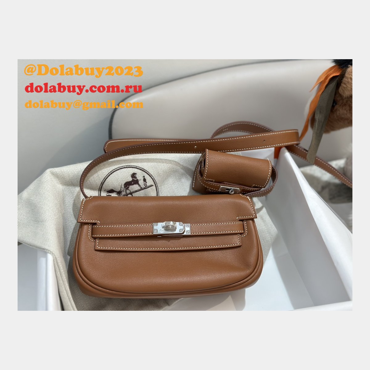 Designer hermes kelly moove 17cm swift leather Luxury bag