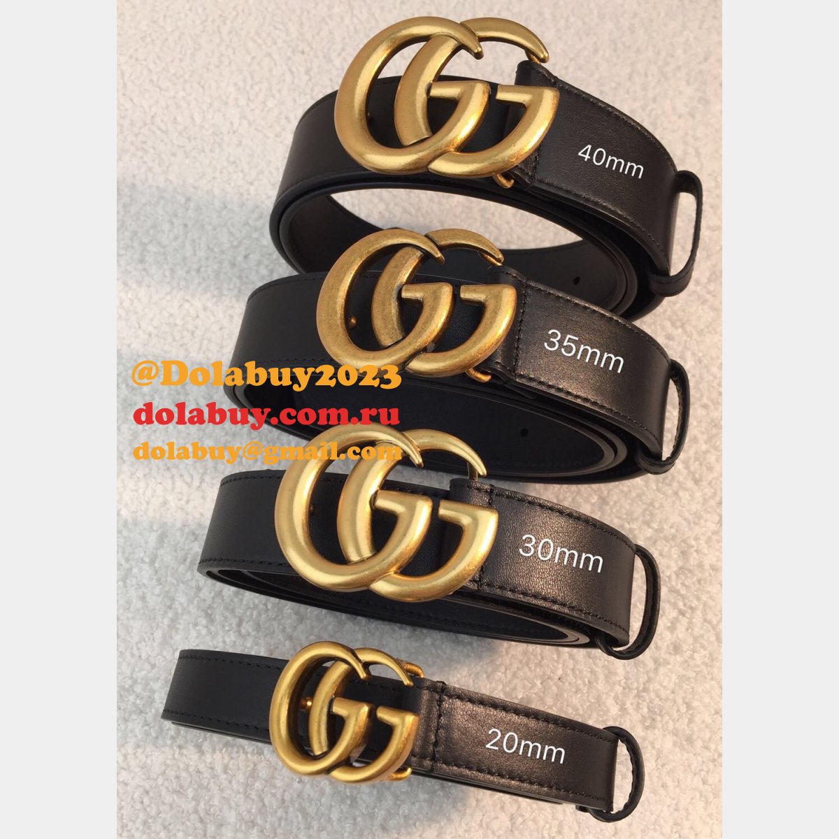 G*u*i belt with double big g