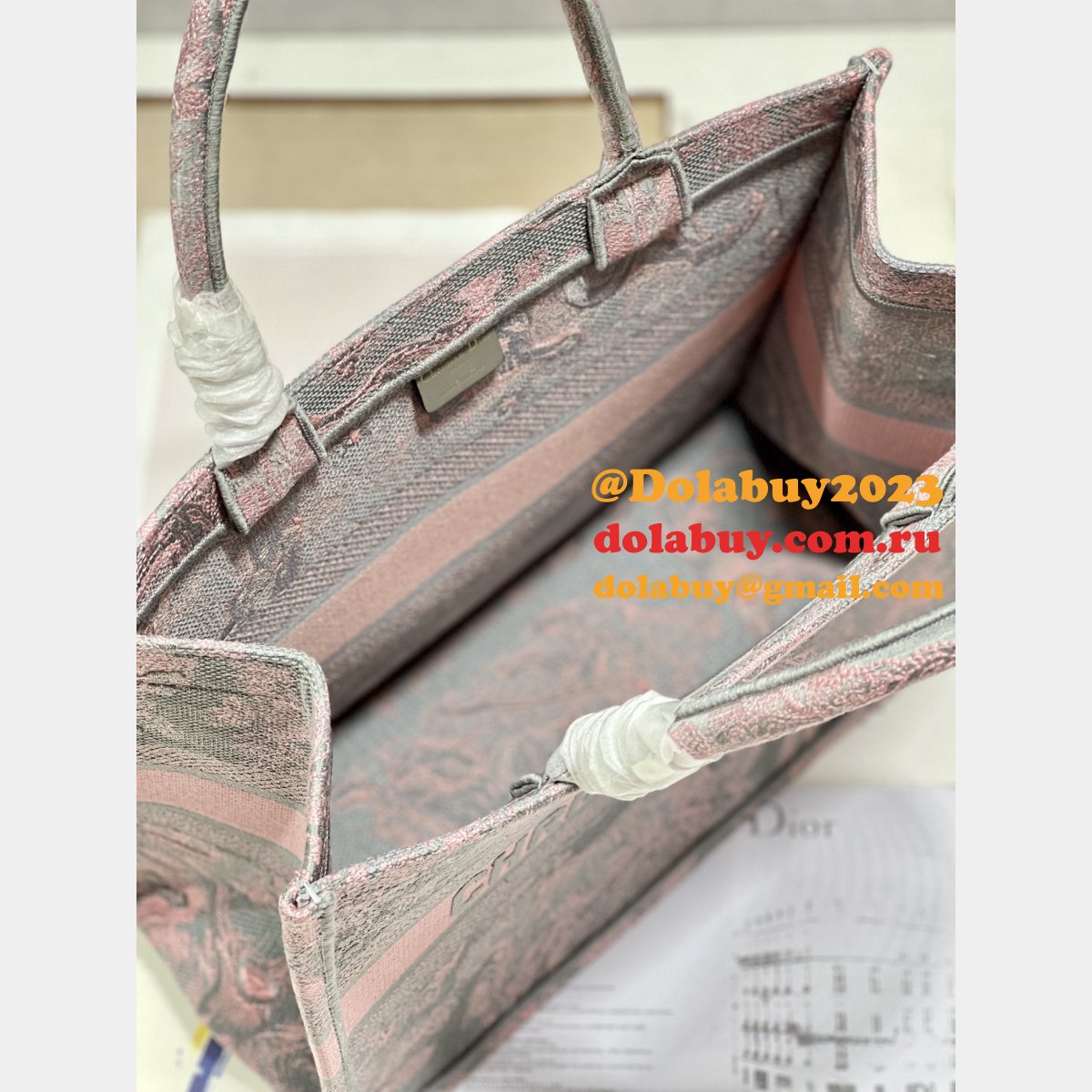 Replica Dior Luxury Designer Book Tote Bayadere D-Stripes Bags