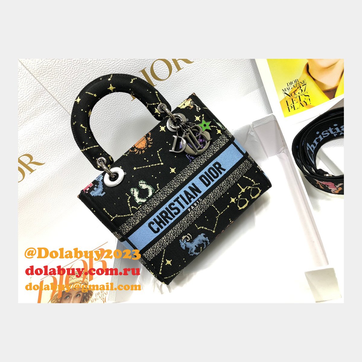High Quality Designer Lady Dior 24cm Replica Handbags