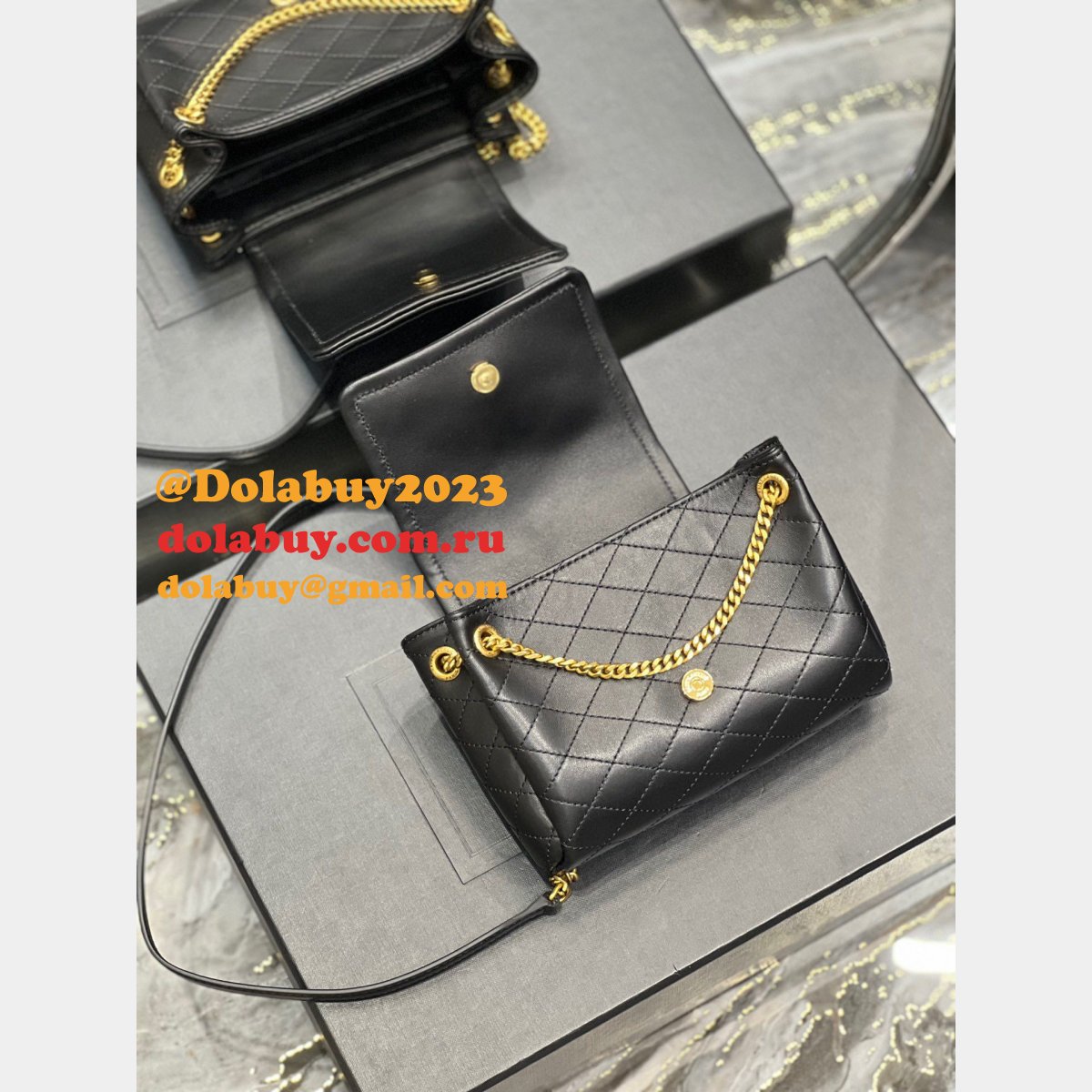 Saint Laurent Designer Replica YSL Nolita Lambskin 672738 Bag