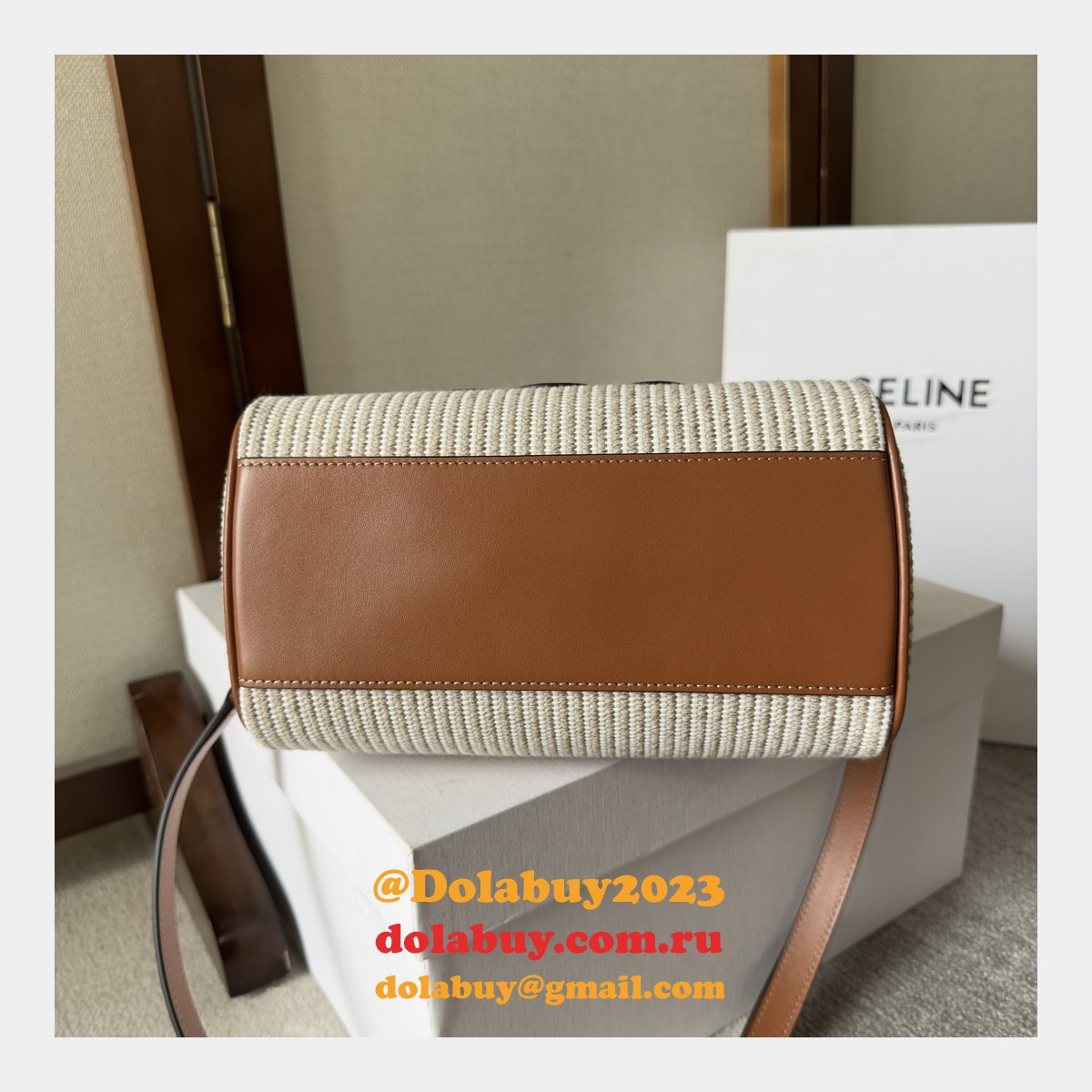Luxury Celine 197582 Triomphe Small Boston Bag