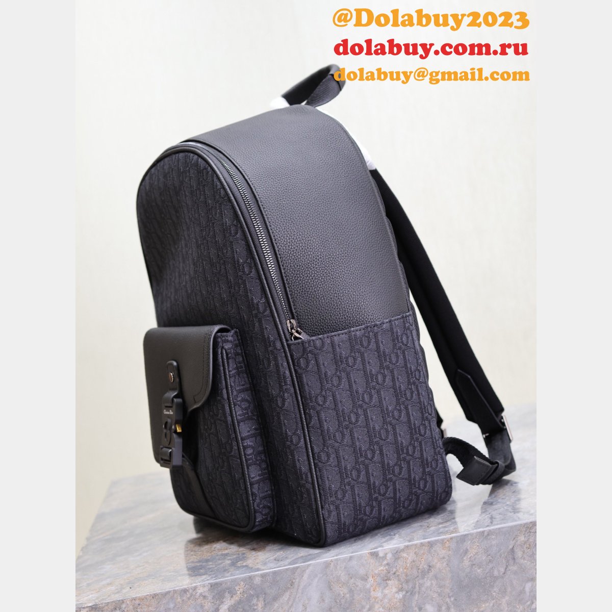 Best Replica Dior Saddle Zip Backpack