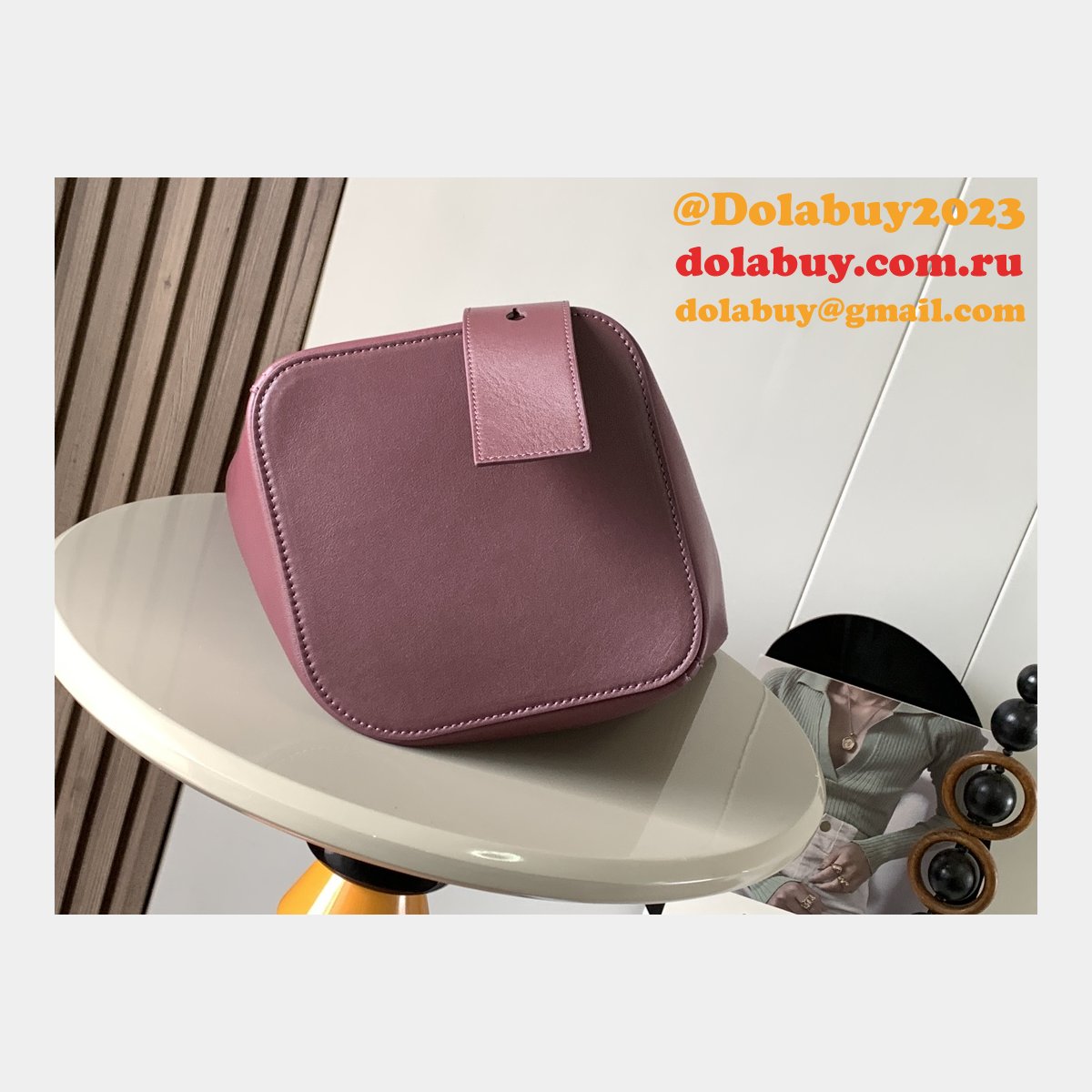 Loewe Designer Perfect Pebble Bucket 9045 Anagram Copy Bag