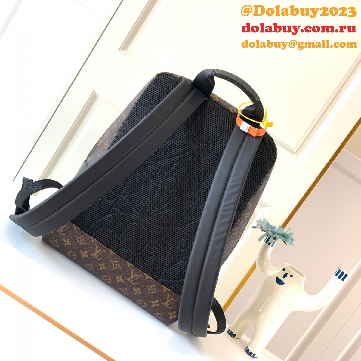 Louis Vuitton Dean Backpack Monogram Macassar Canvas M45335 Brown