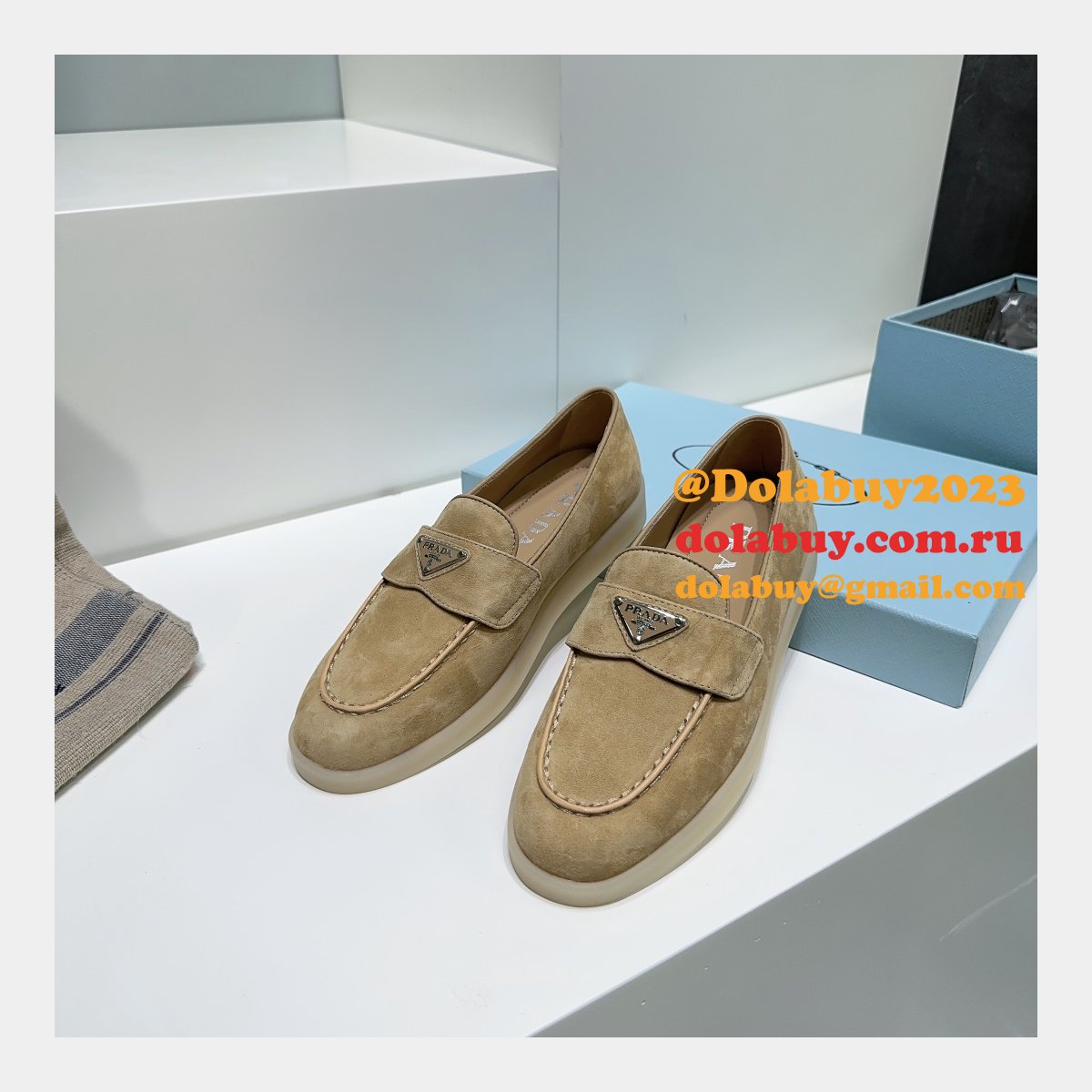 Best Quality Prada Saint-Tropez Replica Luxury Designer Shoes
