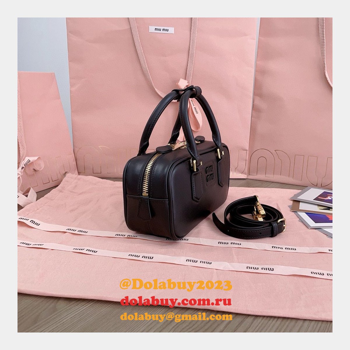 Wholesale Miu Miu Arcadie Leather Bag 5BB142