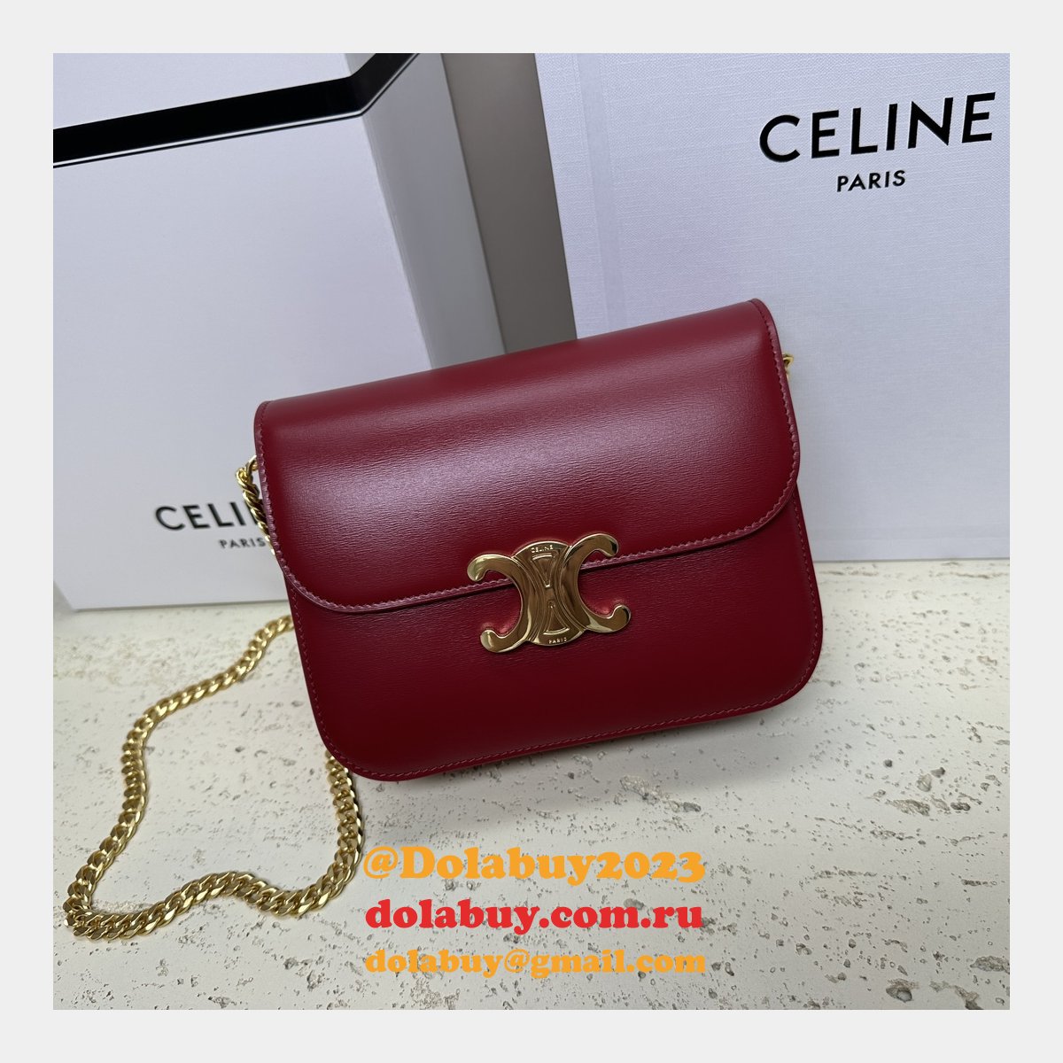 Designer Teen Triomphe Shiny 113583 Amazone Celine Replica Bag