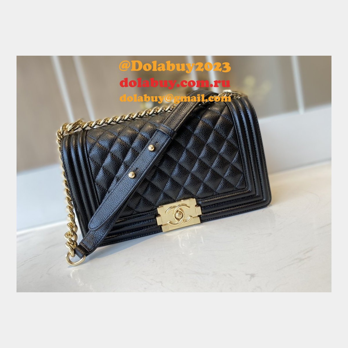 CC Replicas Calfskin & Ruthenium-Finish Metal Boy Many Colours