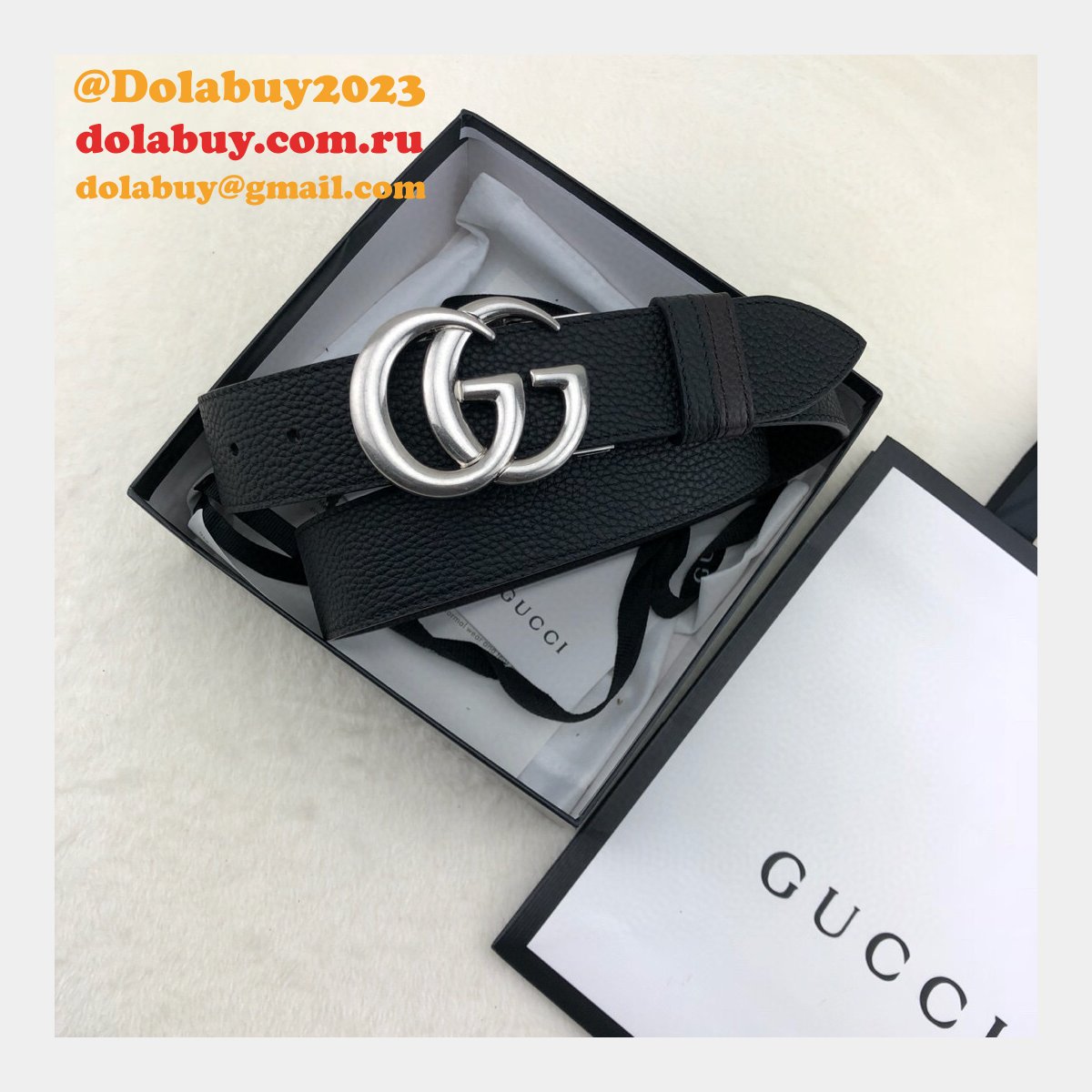 luxury G*u*i 38mm double g shop the new replica black belts