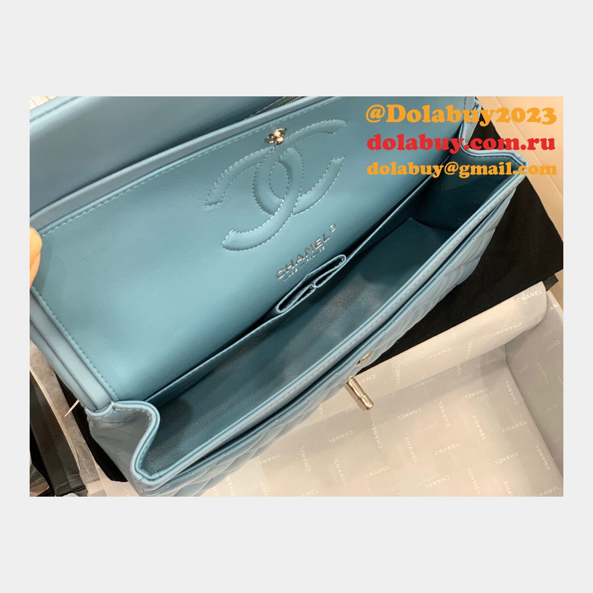 Wholesale Best Replica Lambskin CF1112 25CM Handbags Online China Sale
