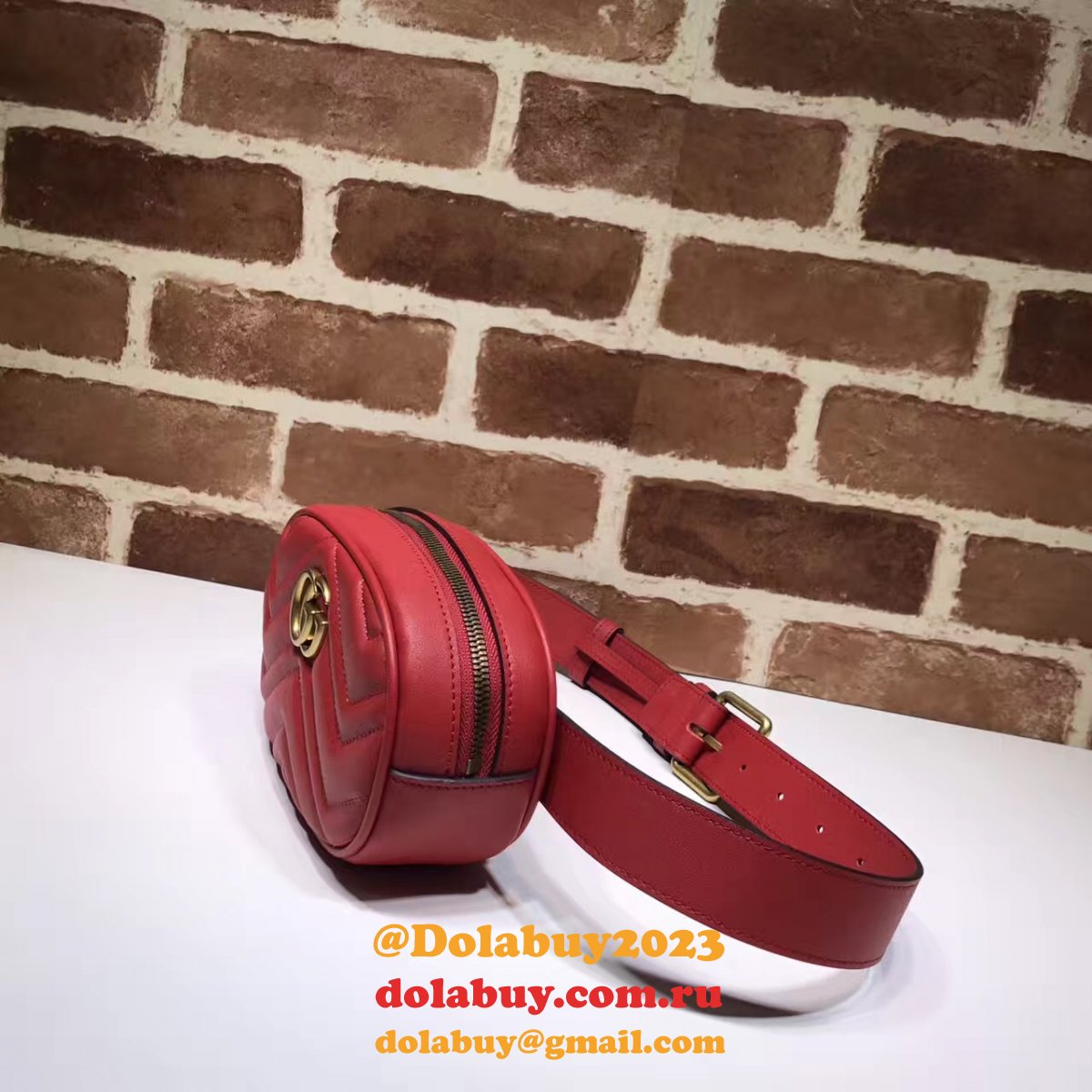 best 476434 G*u*i gg marmont matelassé leather belt bag