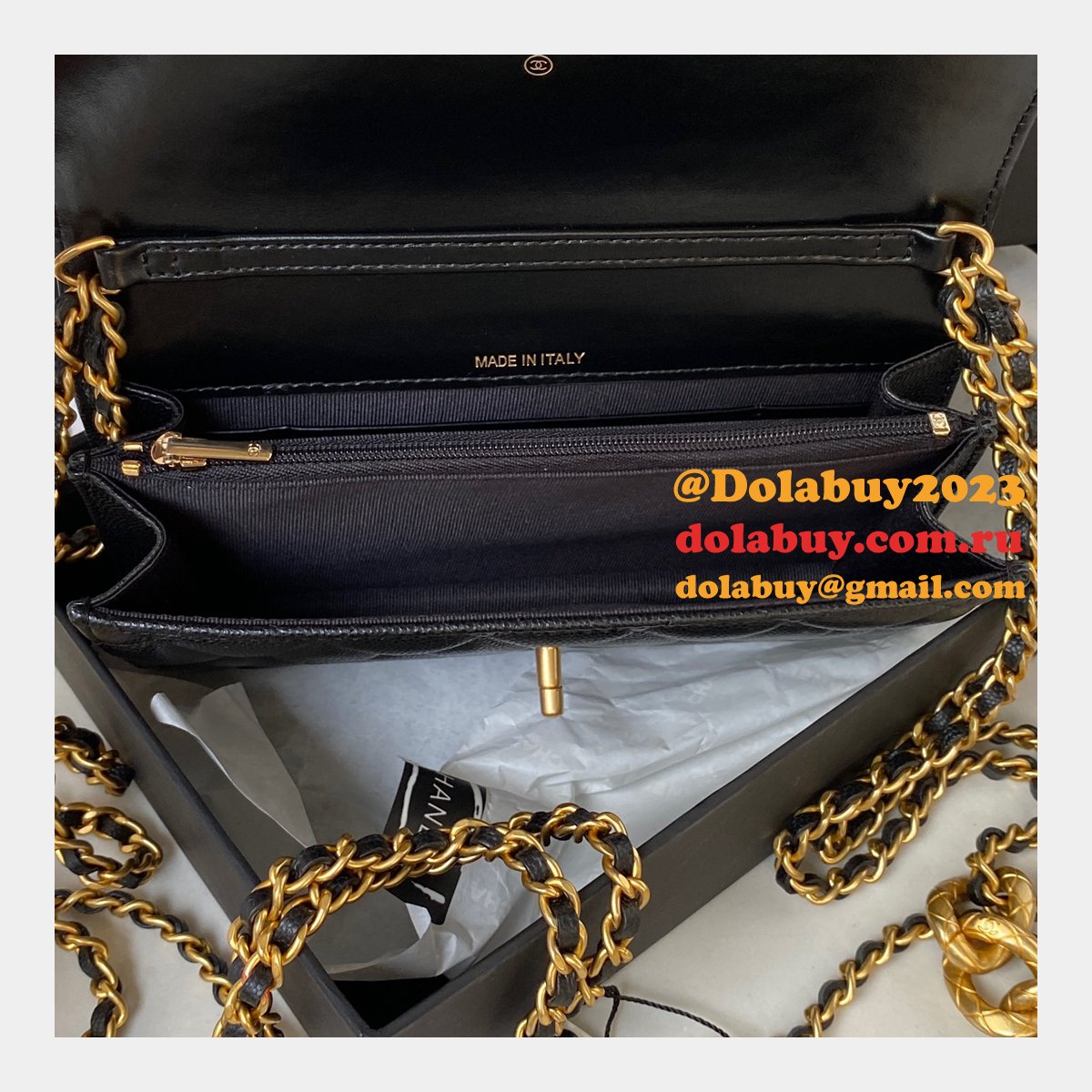 Replica Designer Flap Wallet AP3368 Black Pearly Handbags