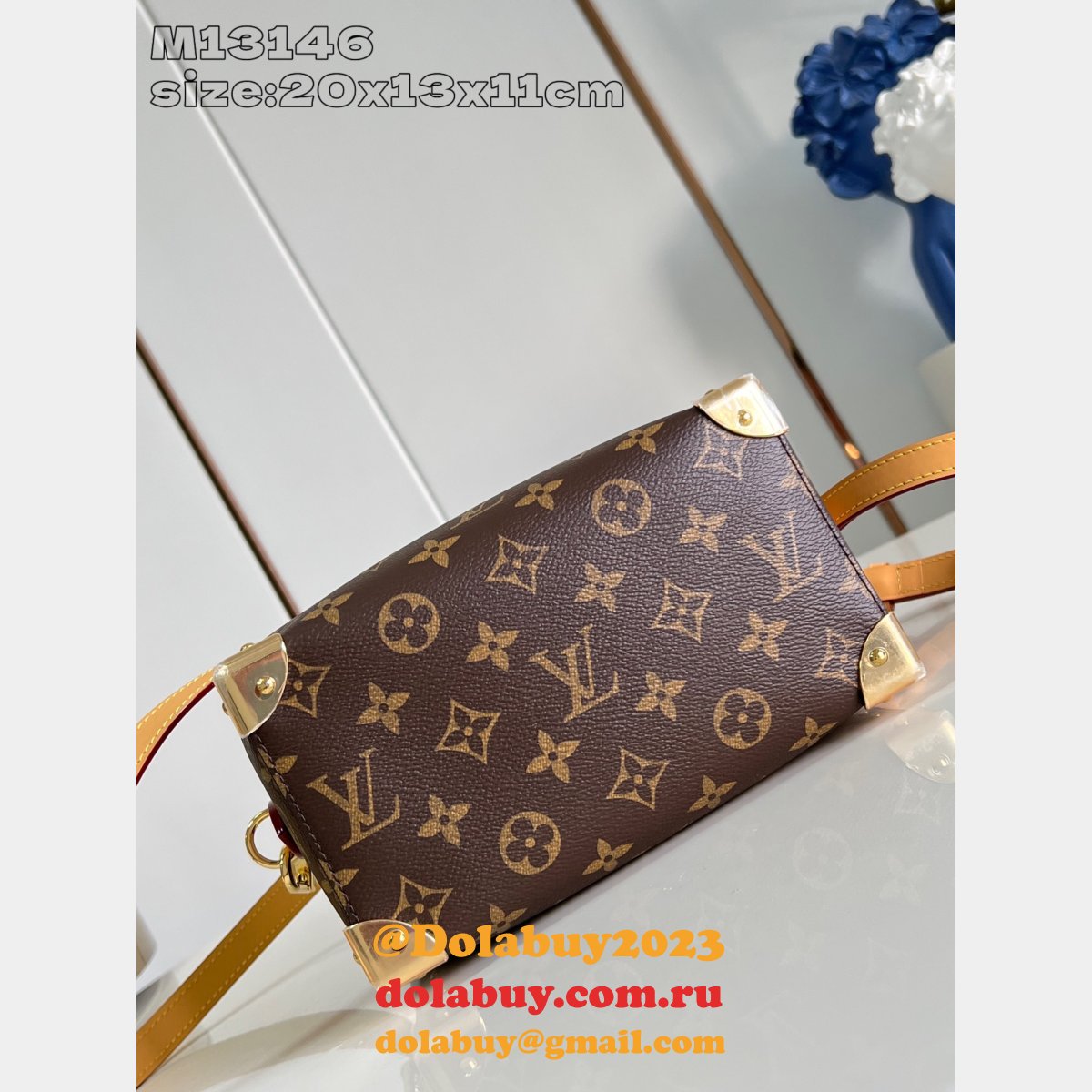 Louis Vuitton Designer Replica Speedy Trunk 20 Monogram M13146 Handbags