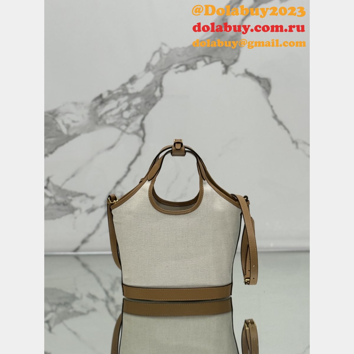 Top Quality Prada Milano canvas handbag 1BG472