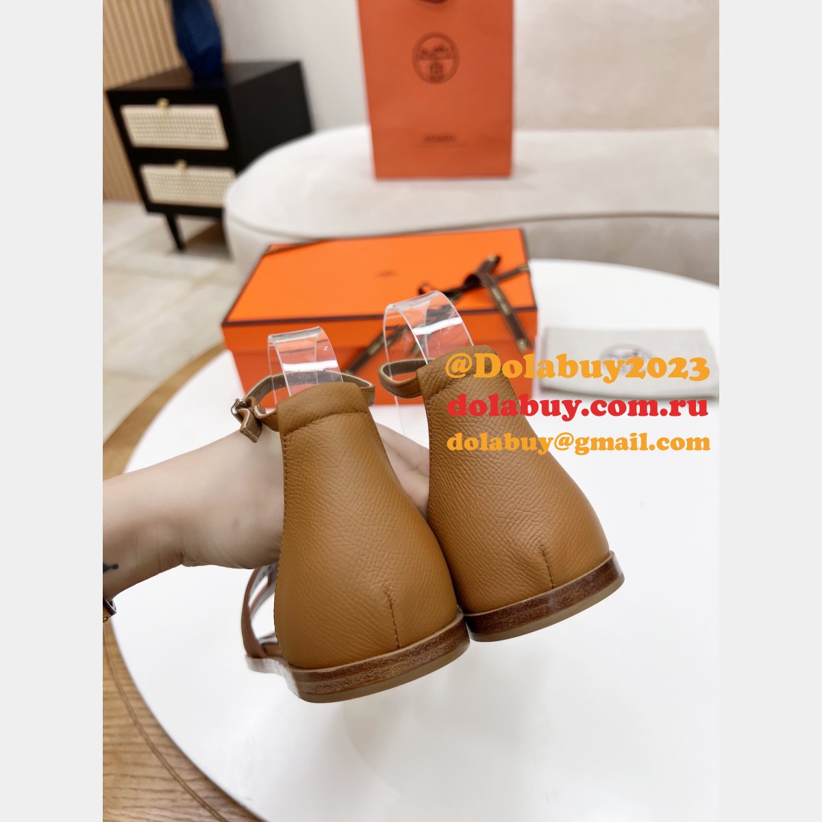 BEST HERMES SANTORINI EPSOM SANDALS 2024