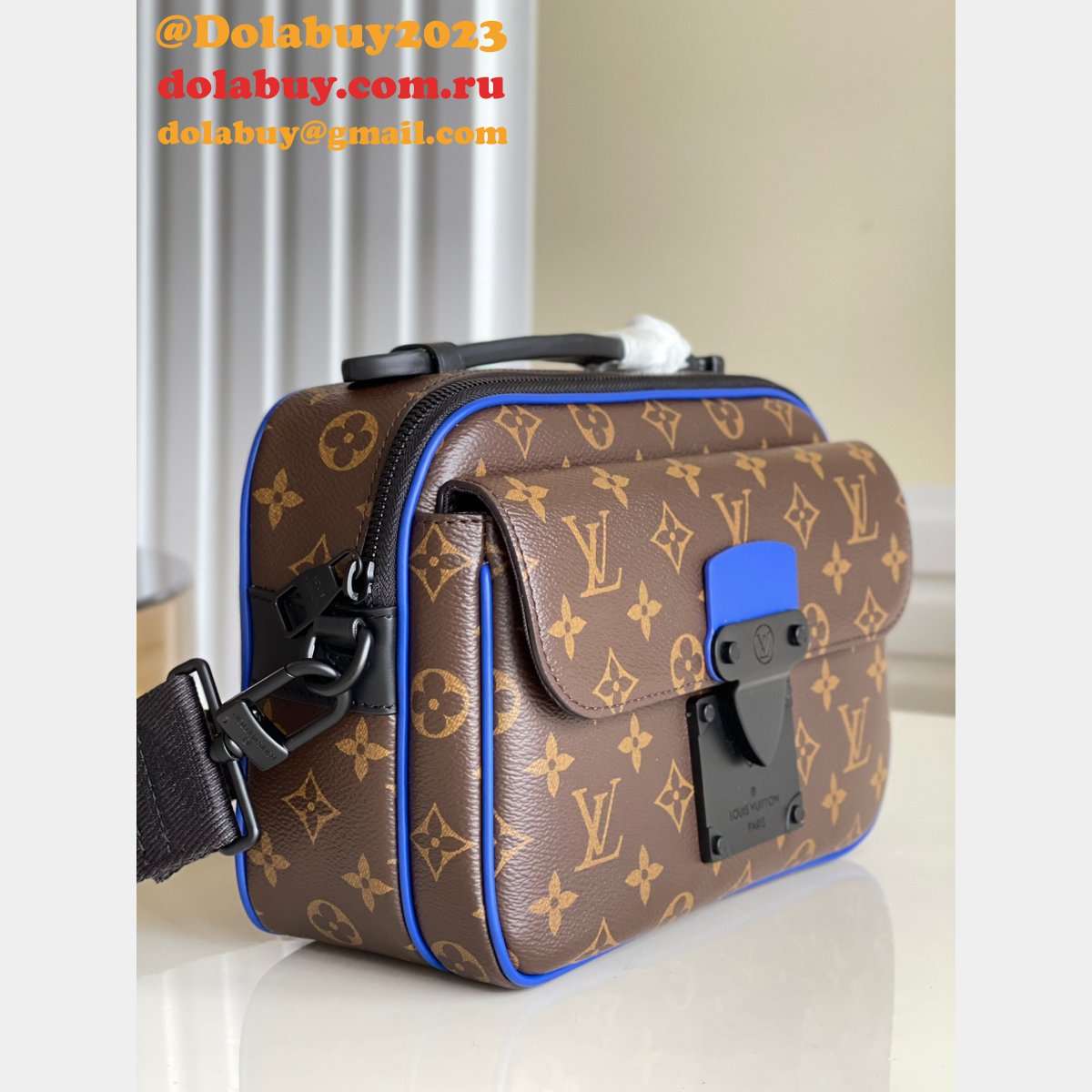 Louis Vuitton AAA+ LVS Replica S Lock Messenger M45863 Monogram