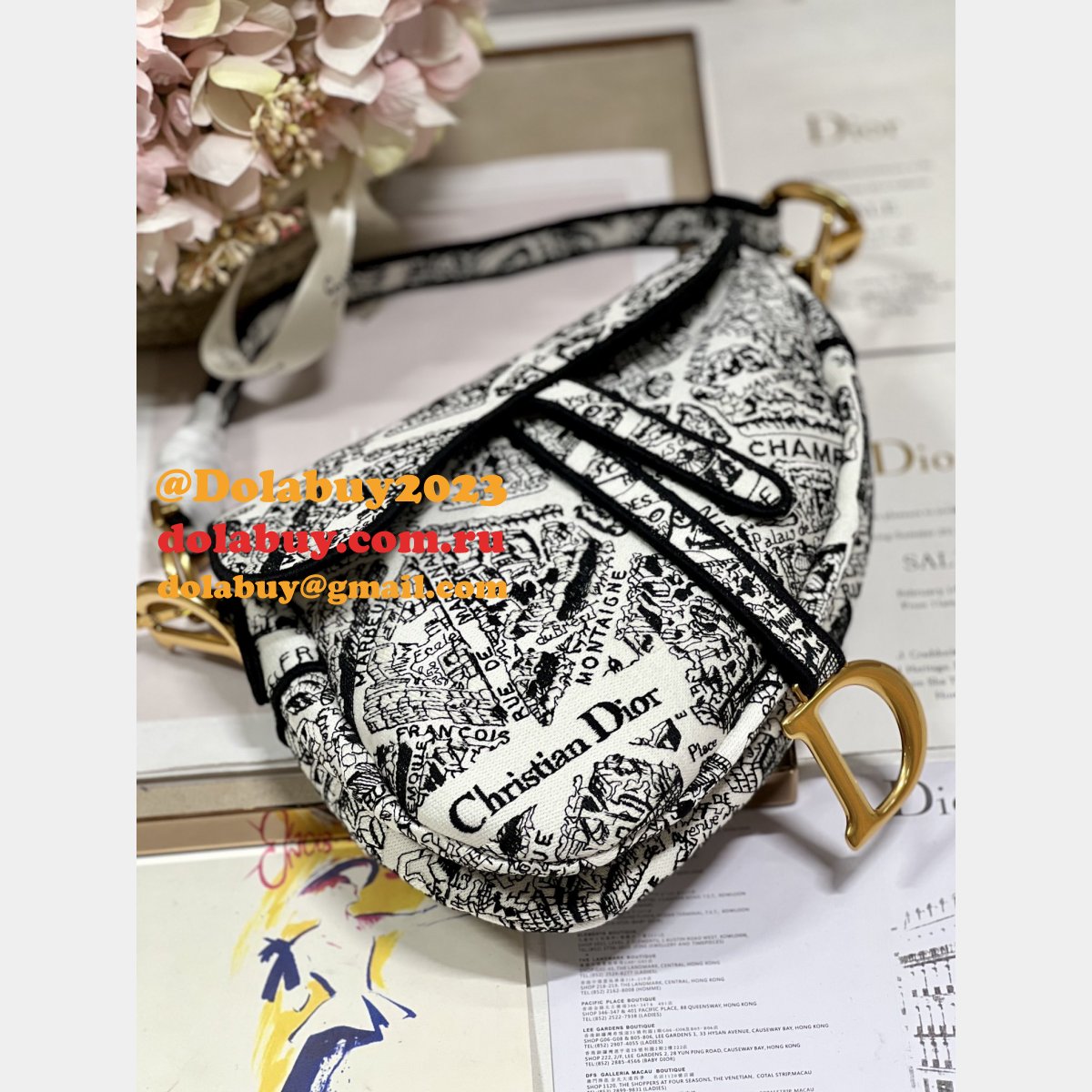 Best Quality Replica Oblique Saddle Christian Dior 9012/0446 Bag