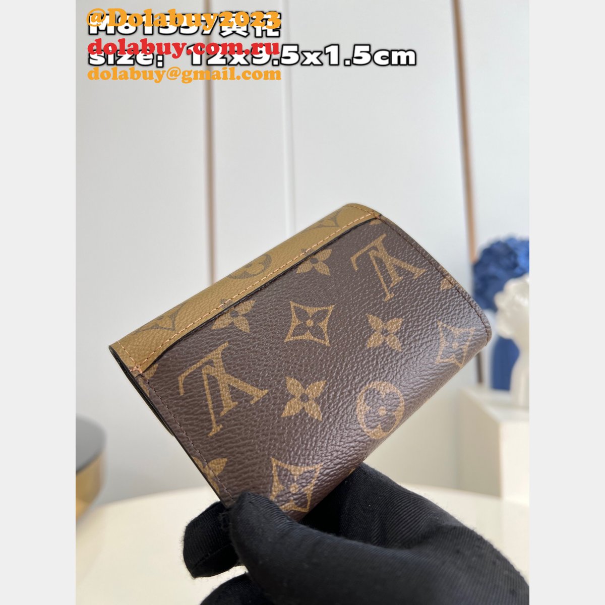 Louis Vuitton Fake Rosalie Clémence Emilie Monogram Reverse Wallet