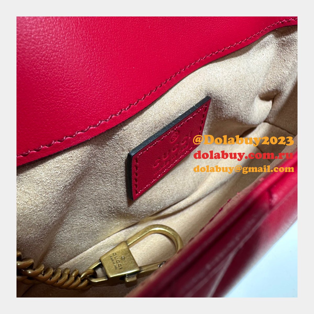 G*u*i replica gg marmont matelassé super 476433 perfect bag