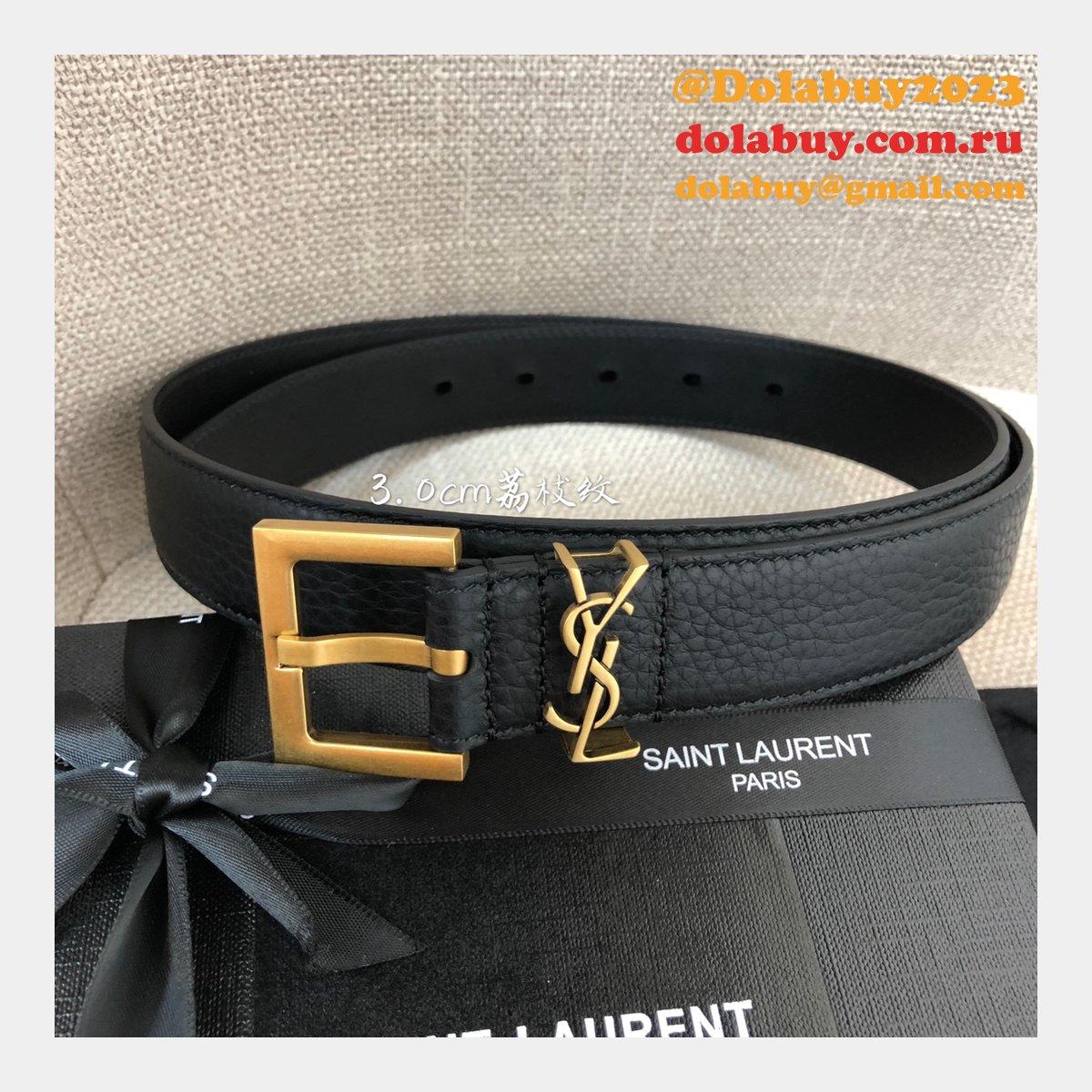 Top Quality UK Inspired SAINT LAURENT REPLICAS BELT