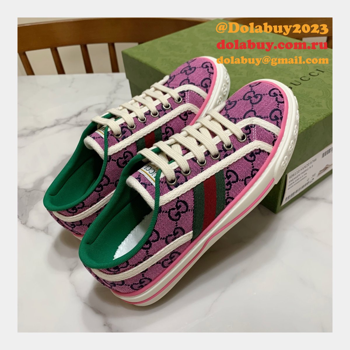 replica G*u*i canvas shoes 1977 series women/men quality for sale