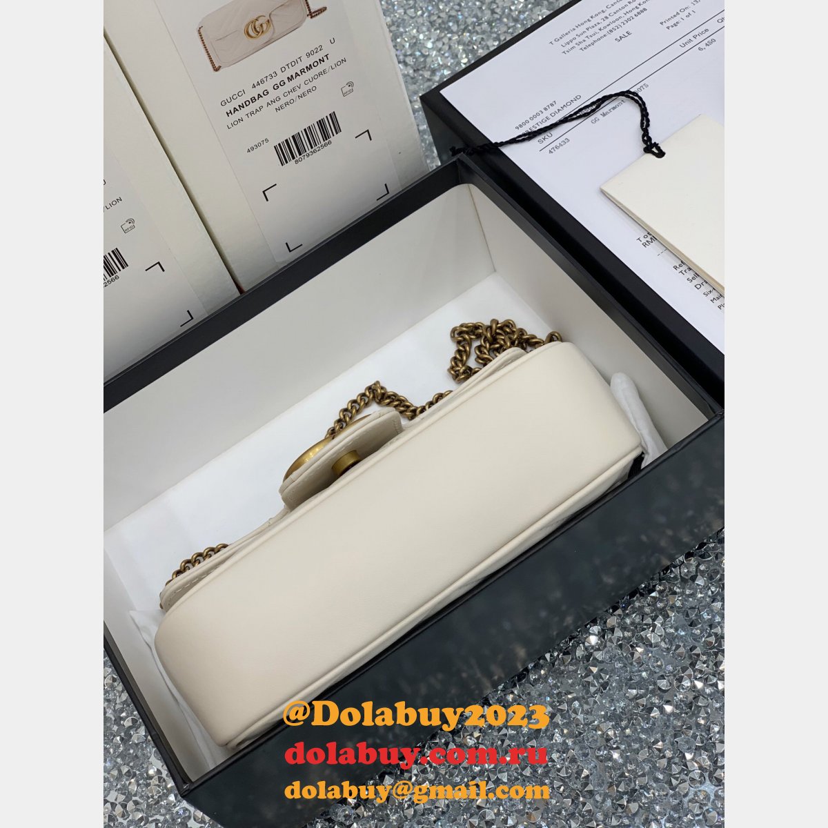 G*u*i wholesale gg marmont mini chain shoulder 476433 bag