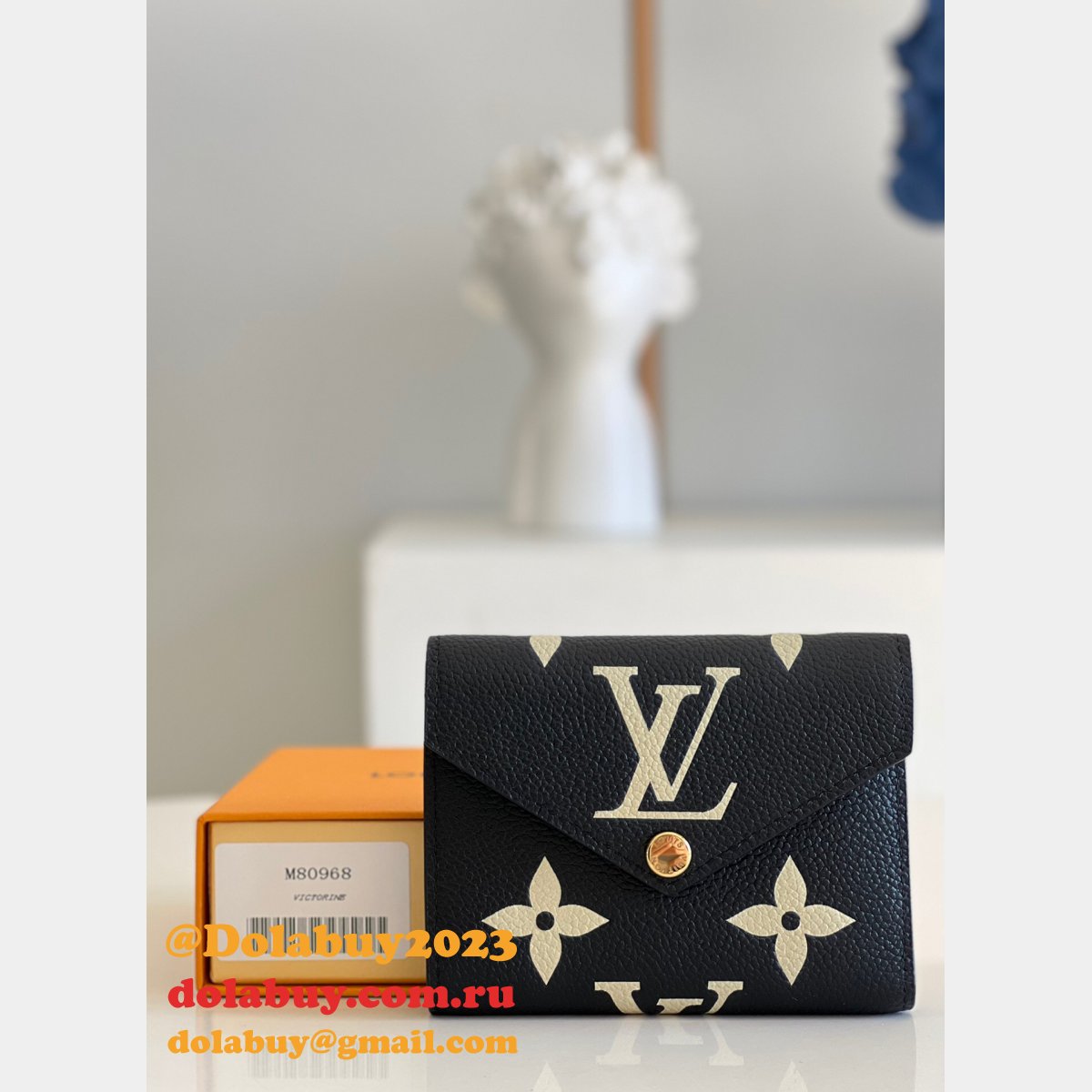 Replica Louis Vuitton Victorine Monogram Empreinte Wallets M80968 Men