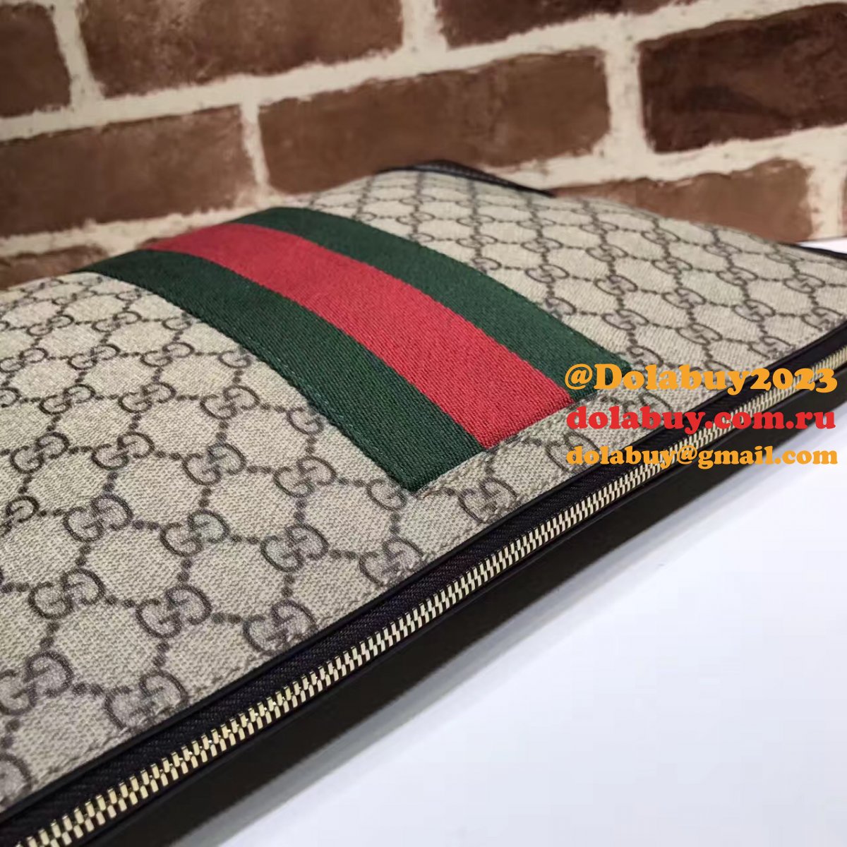7 star G*u*i fake 474139 gg supreme wide messenger
