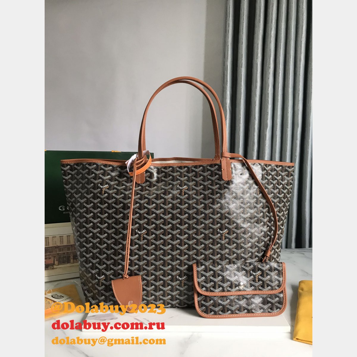Saint Louis Goyard 020184 020144 Tote Buy Goyardine Fake Bags