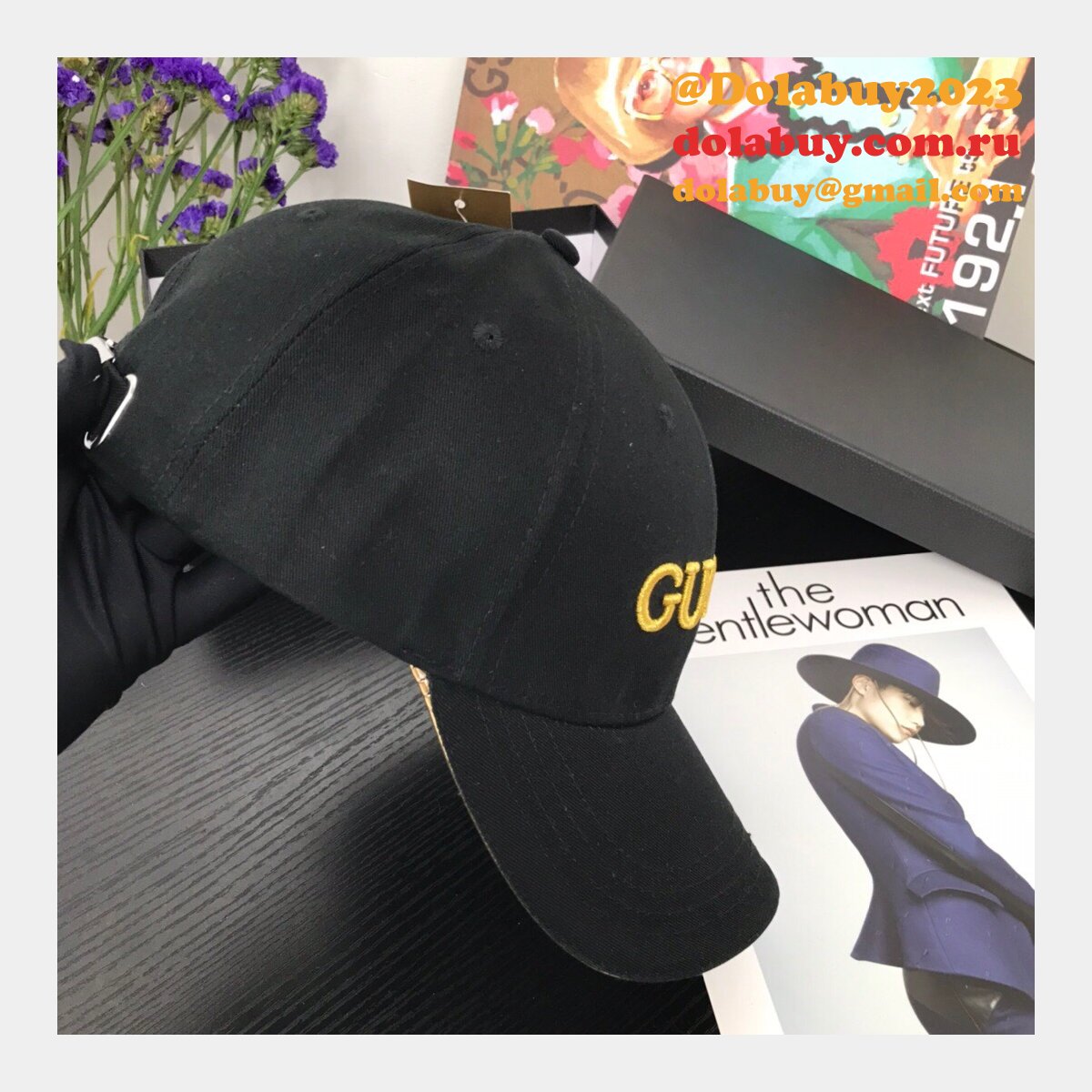 best G*u*i court simple embroidery logo baseball cap