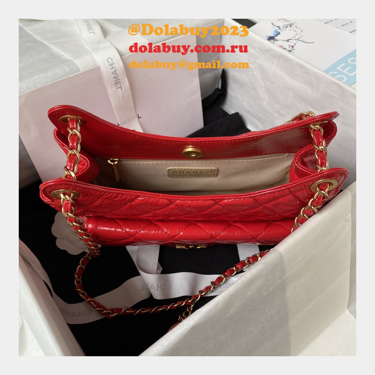 The Best High Quality AS4322 Hobo Shiny Replica Handbag