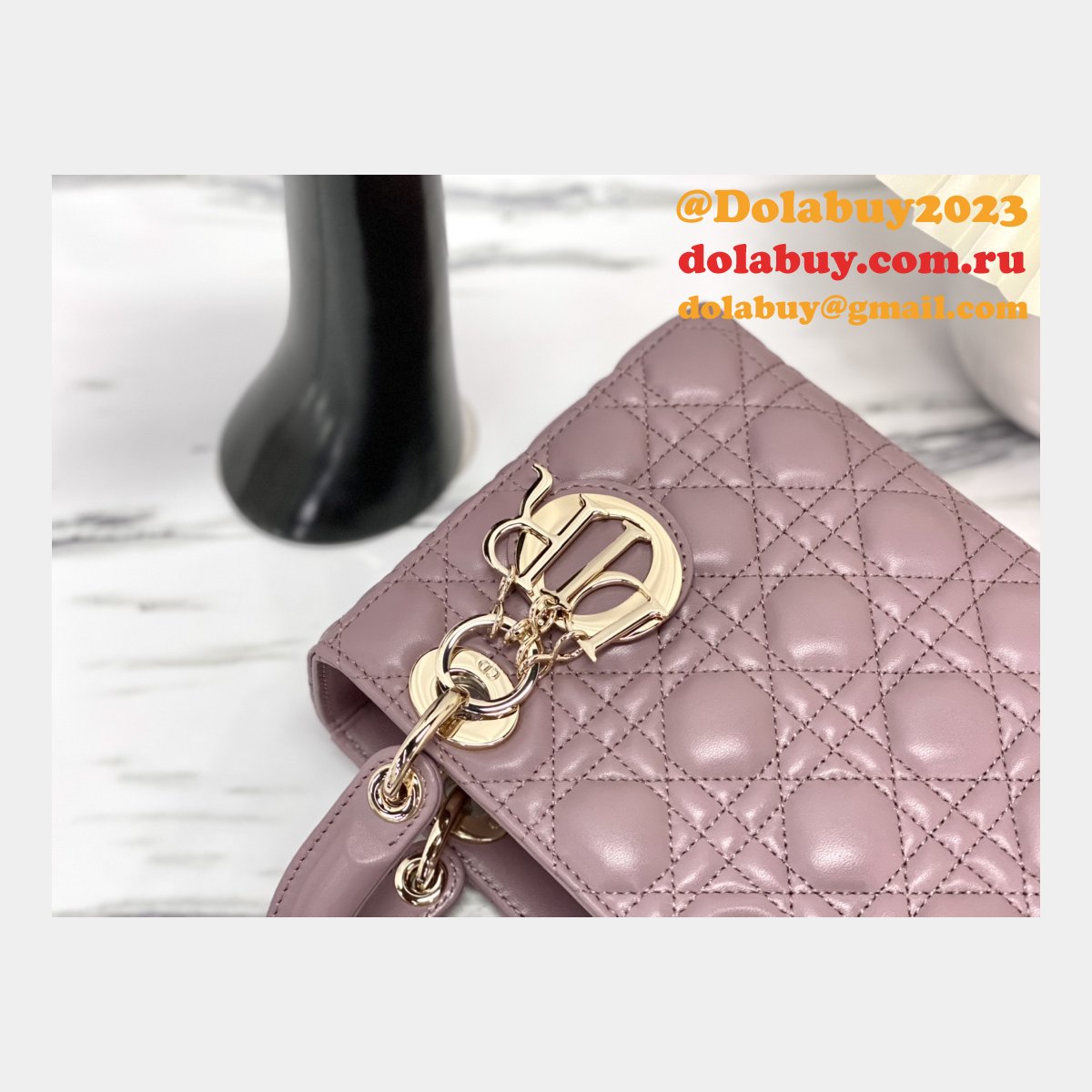Perfect DIOR lady lambskin 20CM HANDBAG Inspired