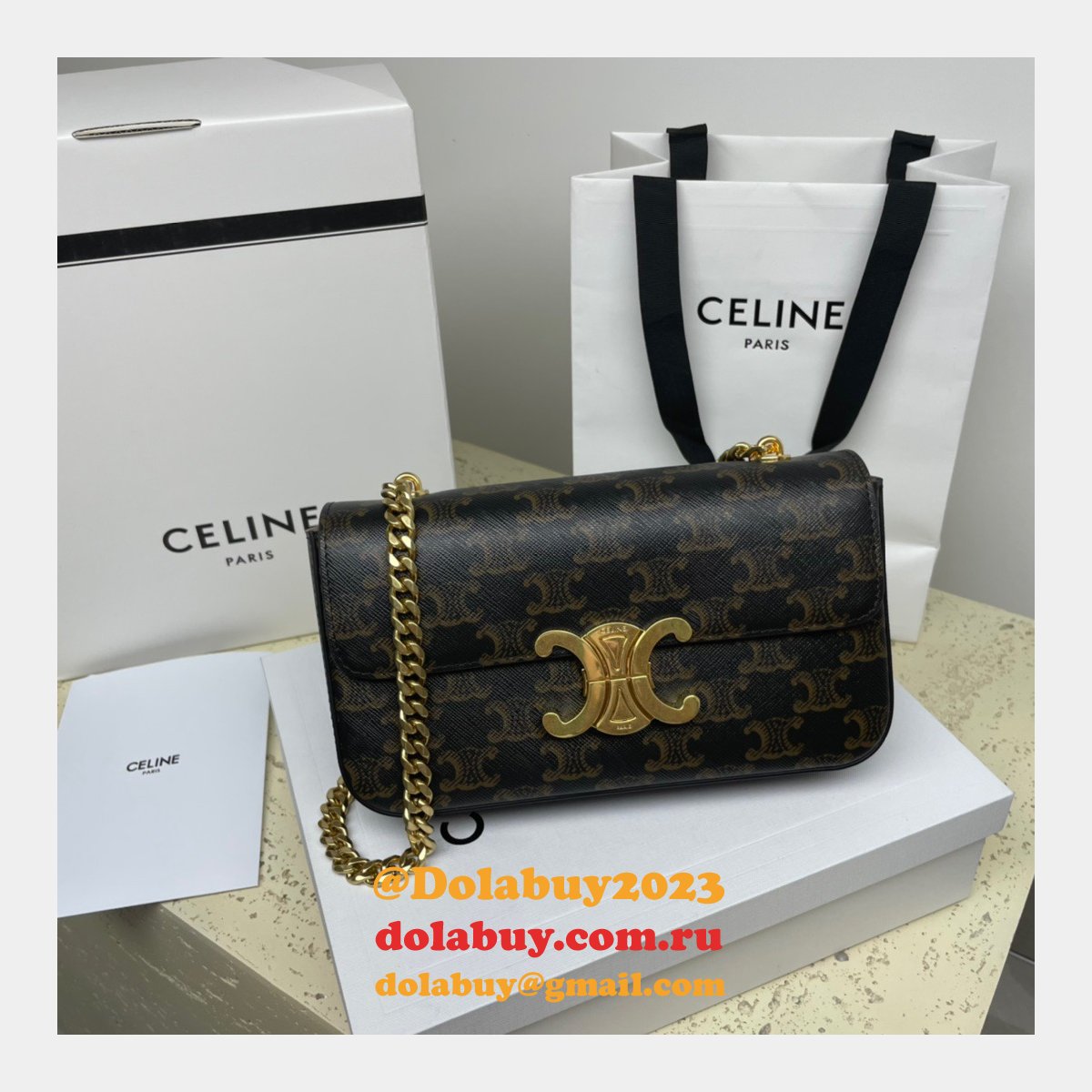 Replica Celine Buy Fake Triomphe 20.5CM Online Sale