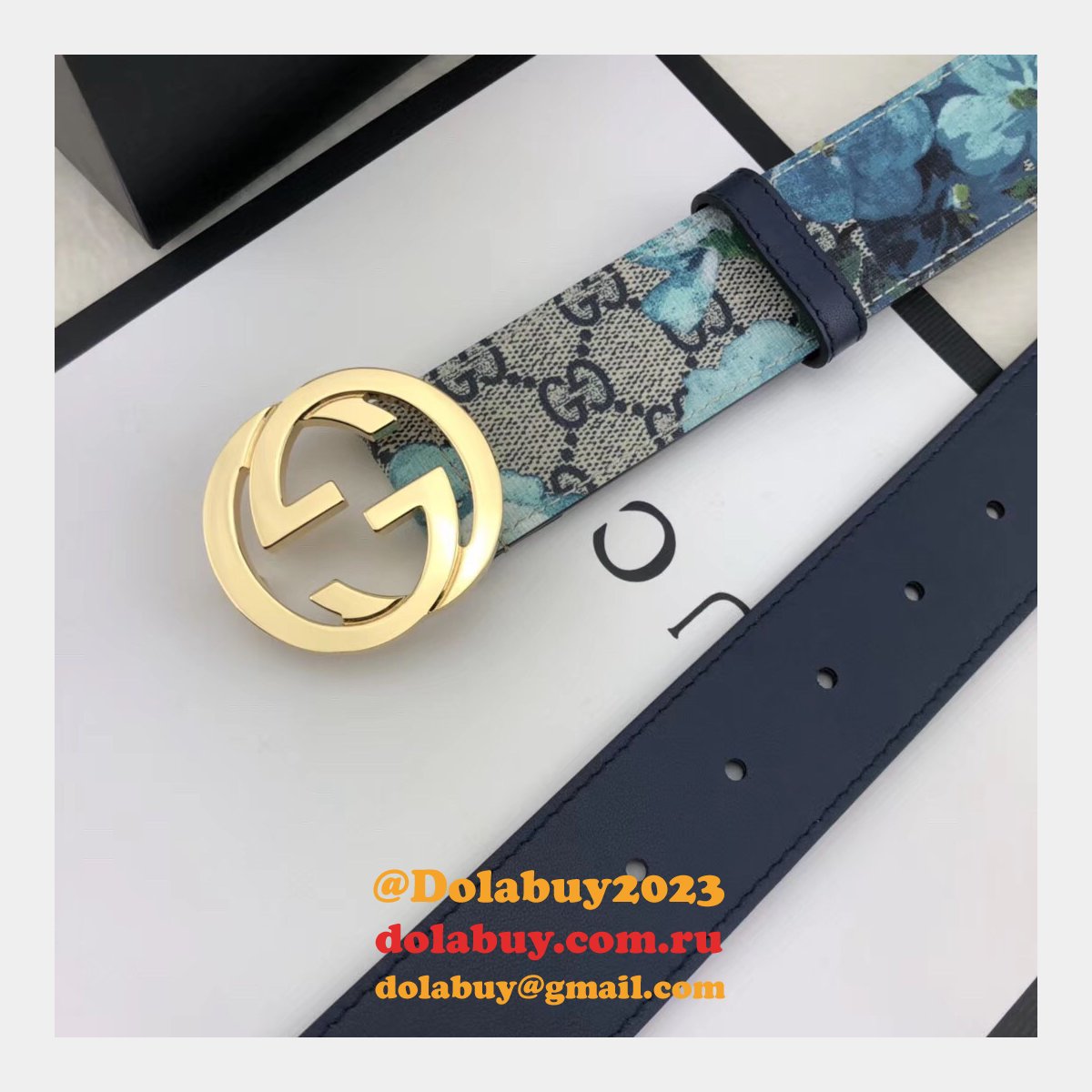 G*u*i belt with double g buckle 38mm-1 top quality