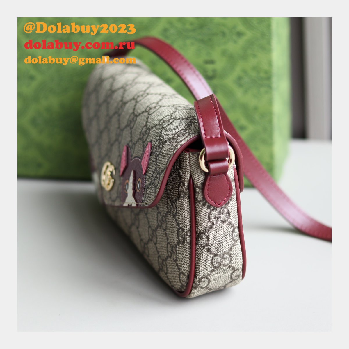 GG Mini Shoulder Bag With Cat Detail #818764