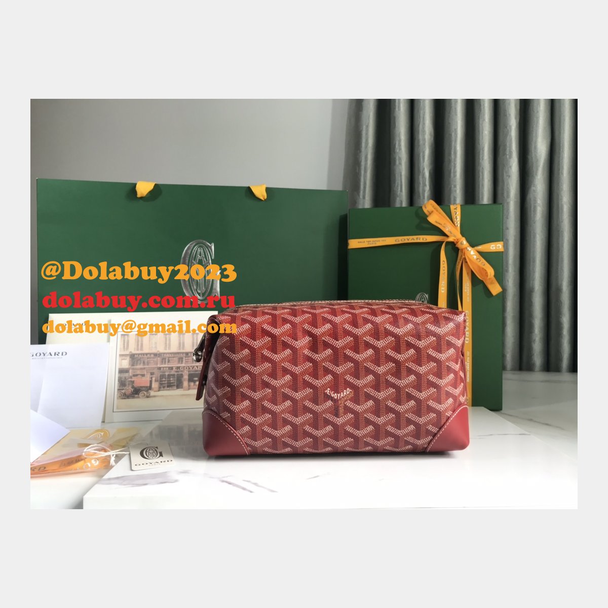 Goyard Top Luggage Boeing NBA Love 020215 Replica Bag