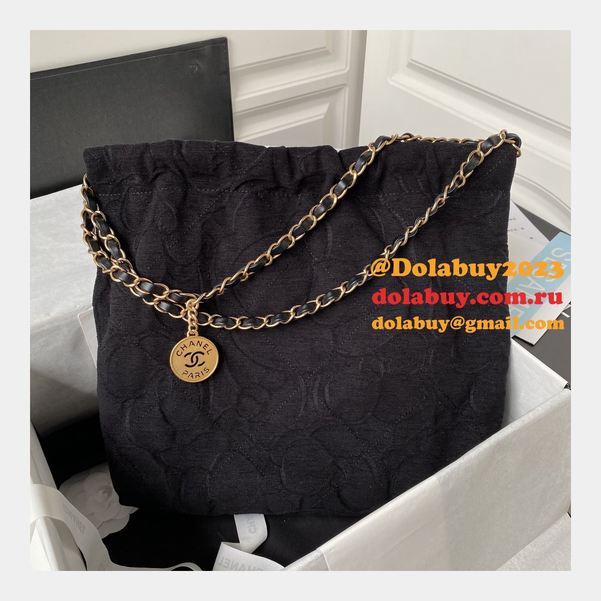 Buy Best High-Quality Camellia 22 CC Bag AS3260 35cm