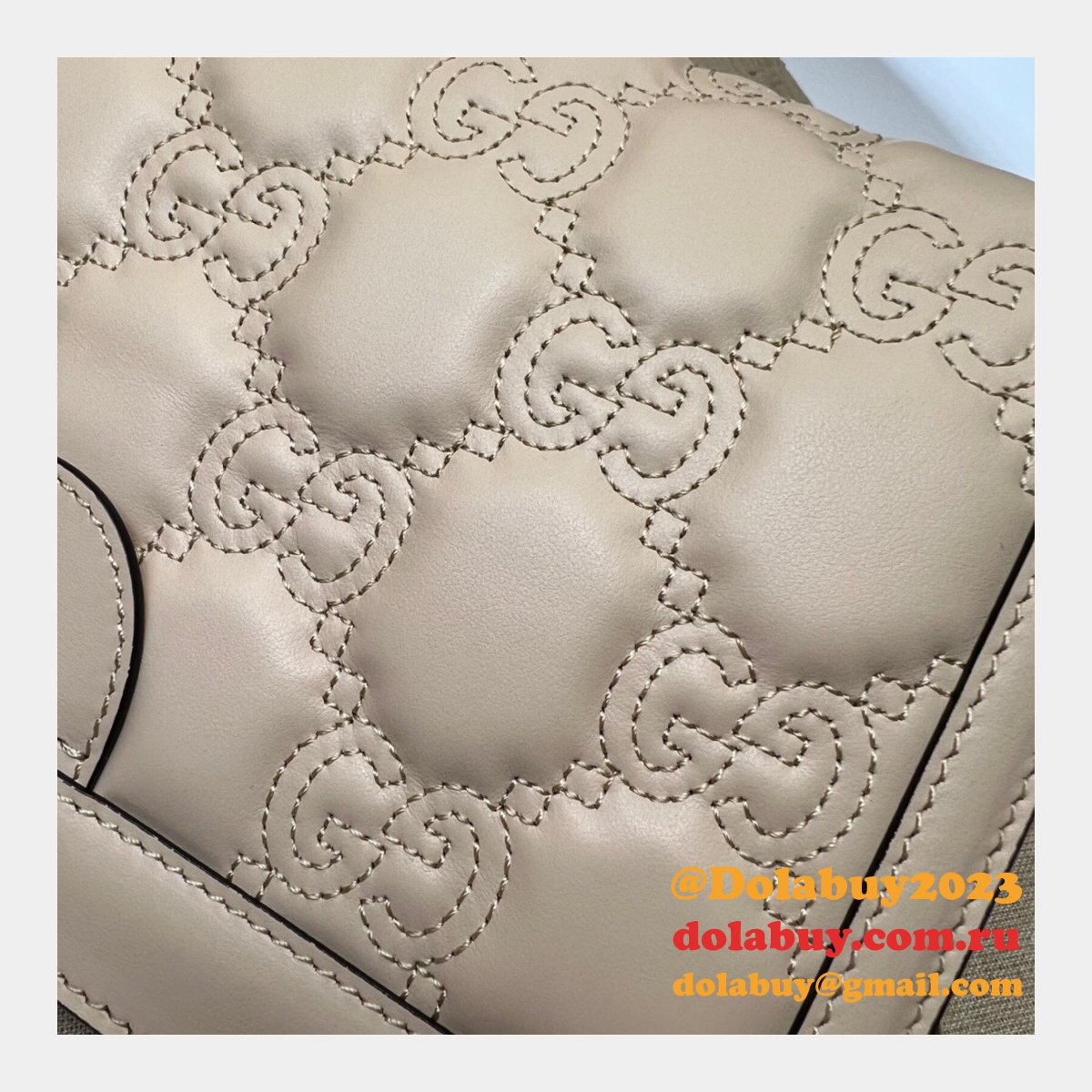 1:1 replica G*u*i 702200 gg matelassé leather shoulder bag designer bags