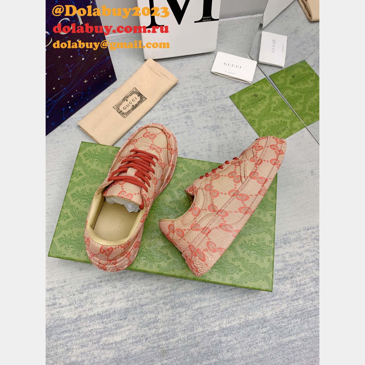 designer replica G*u*i biscuit classic presbyopia shoes