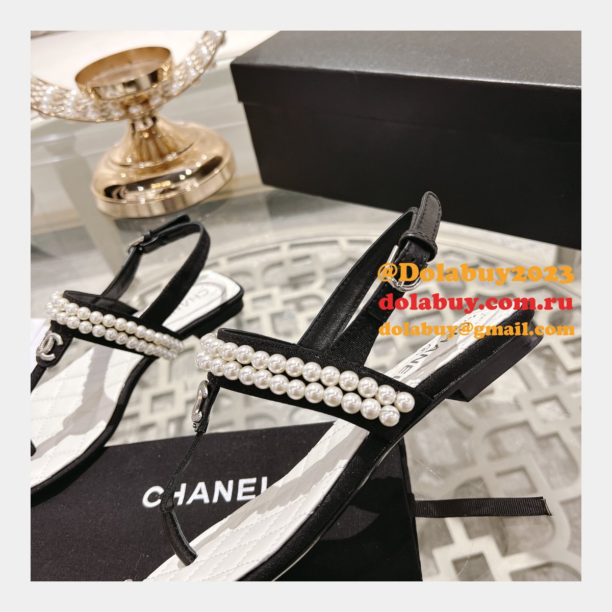 TOP CC REPLICAS FLAT SANDALS