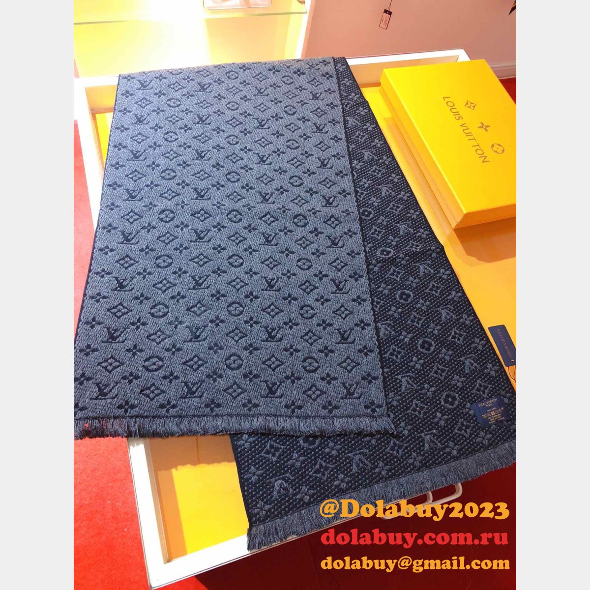 Luxury Fashion LV Winter Cashmere Scarf
