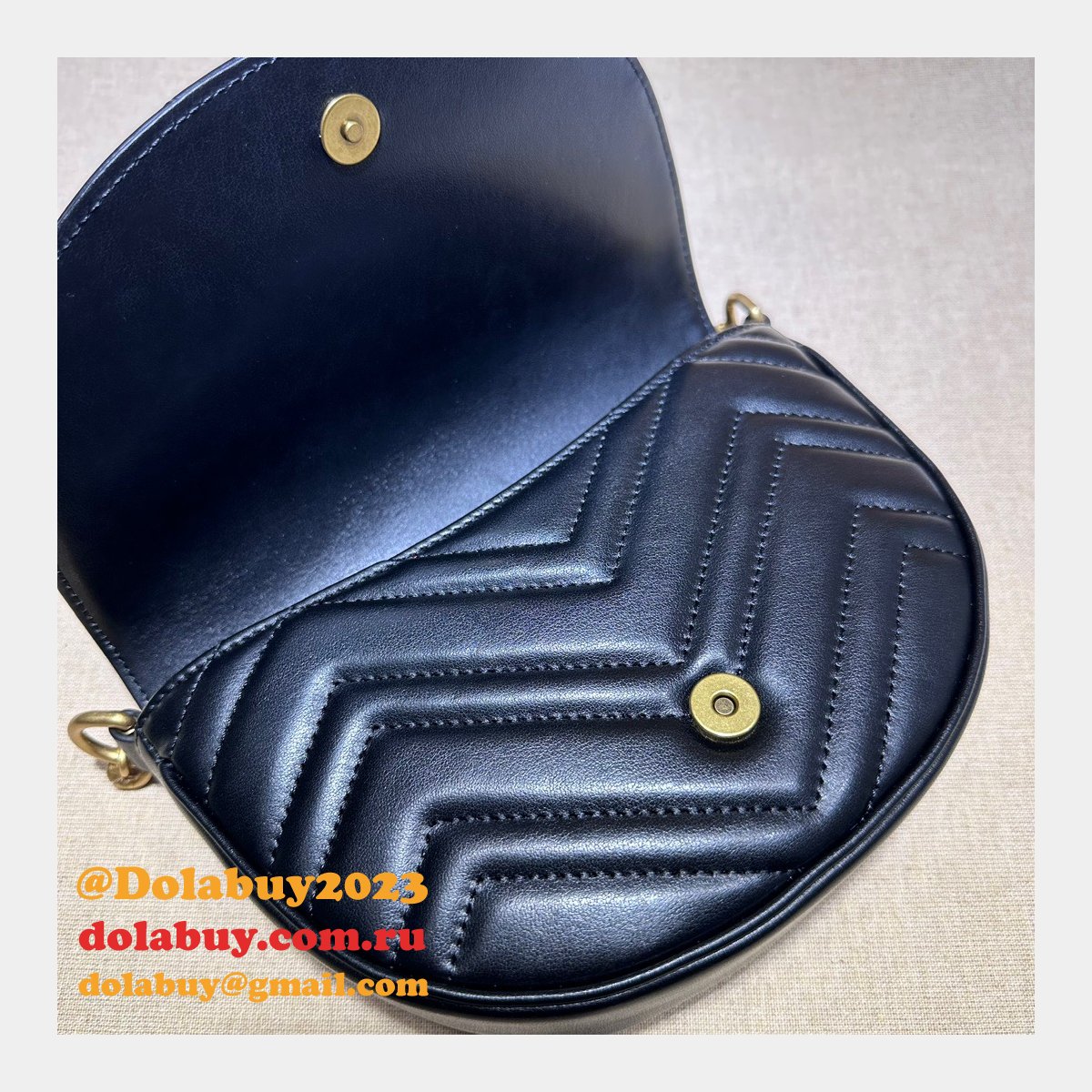 offers 1:1 replica G*u*i gg marmont 746431 matelassé chain bag