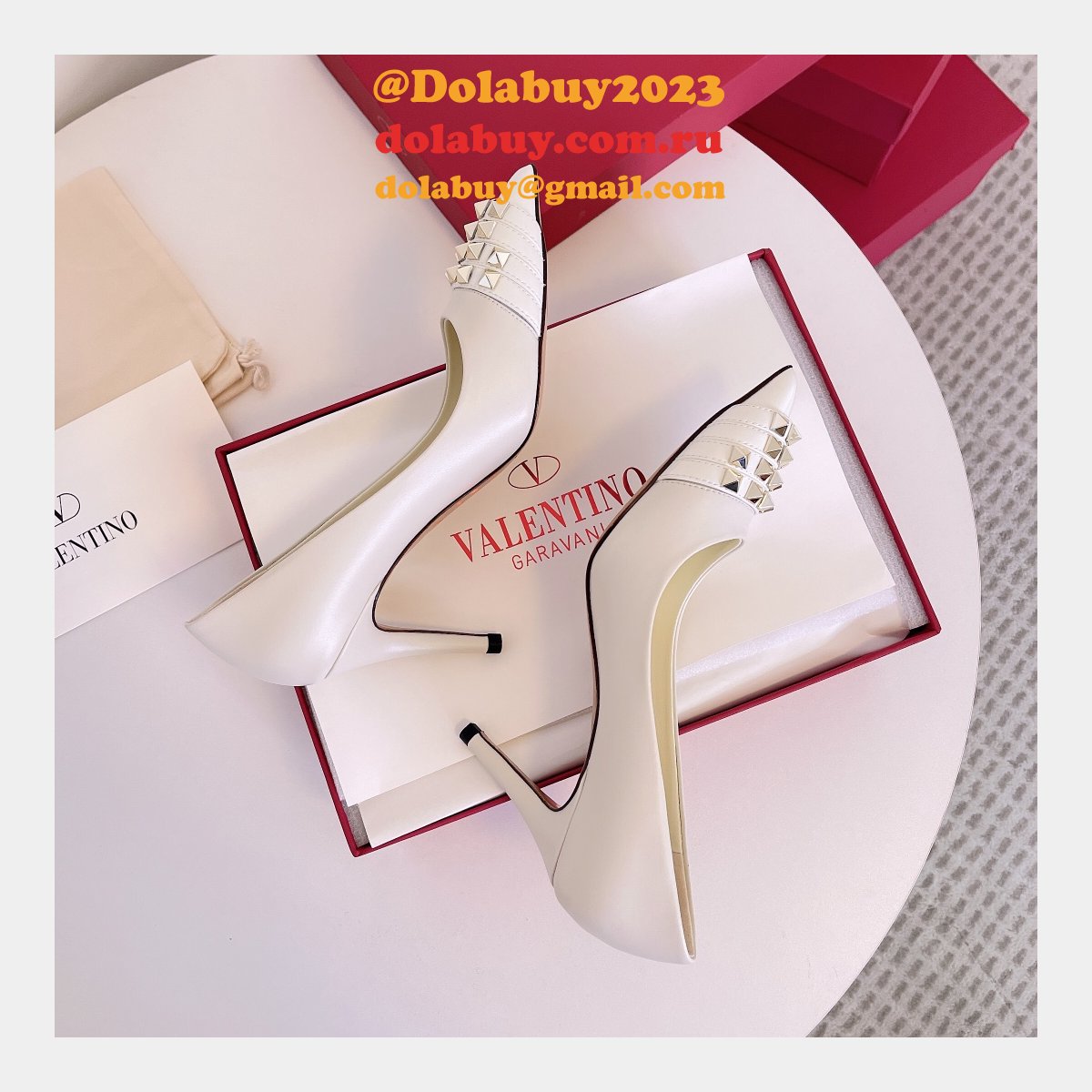 Perfect Valentino Rivet Shoes Top Quality Knockoff for Sale