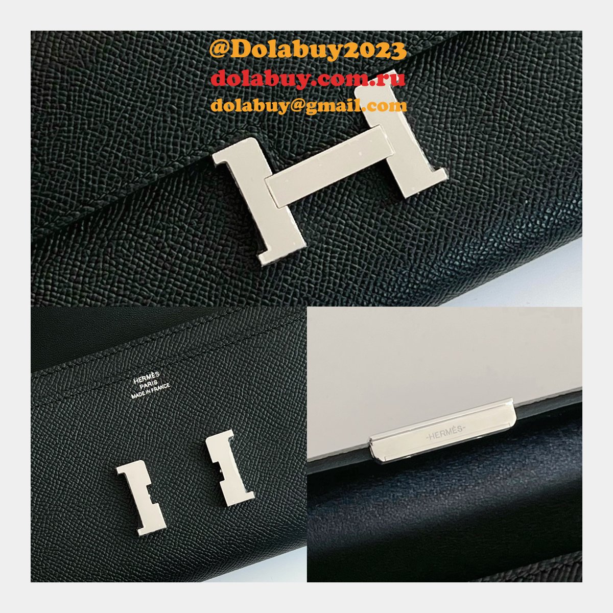 Luxury hermes constance to go epsom H clutch