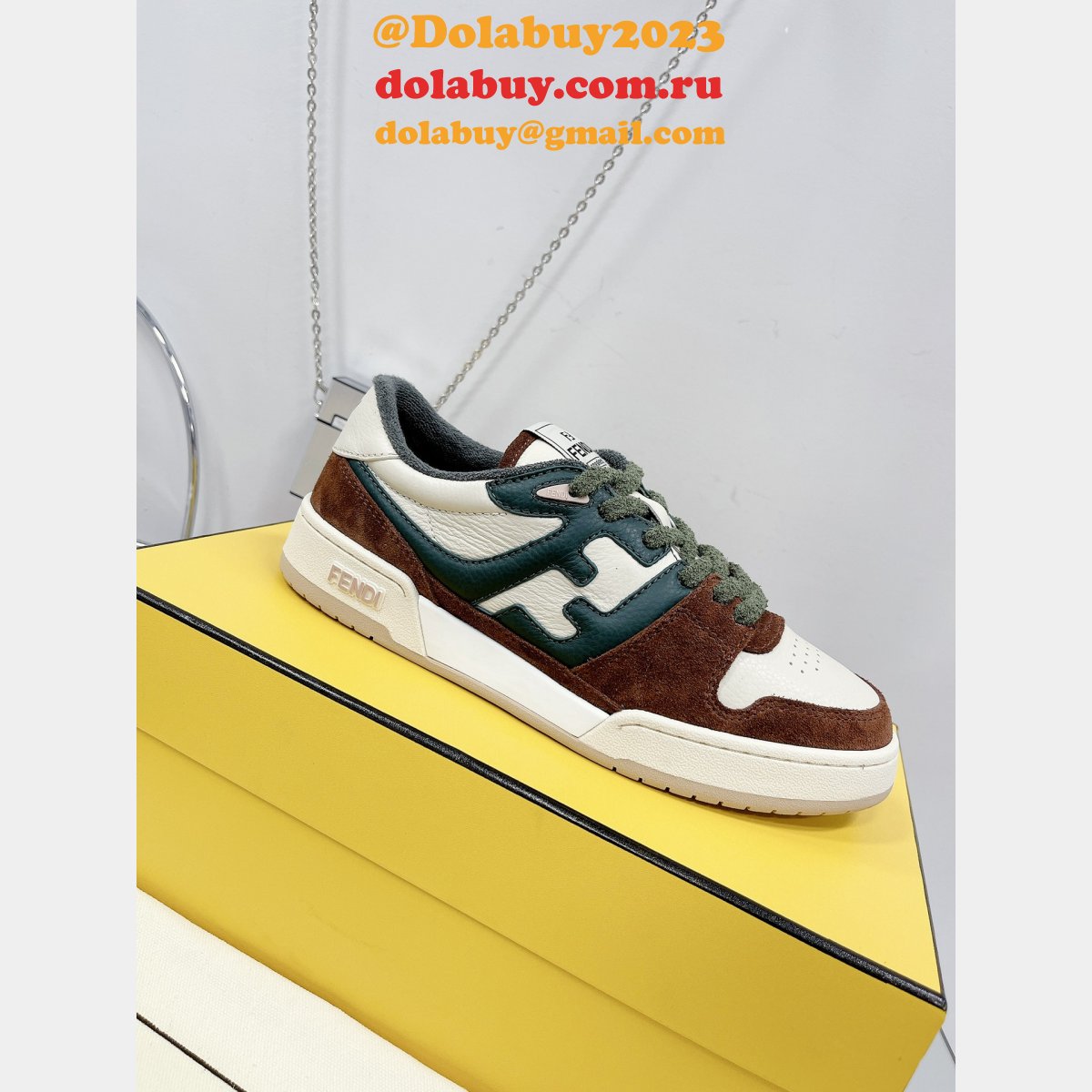 best quality replica F**di match tup f logo shoes and sneaker