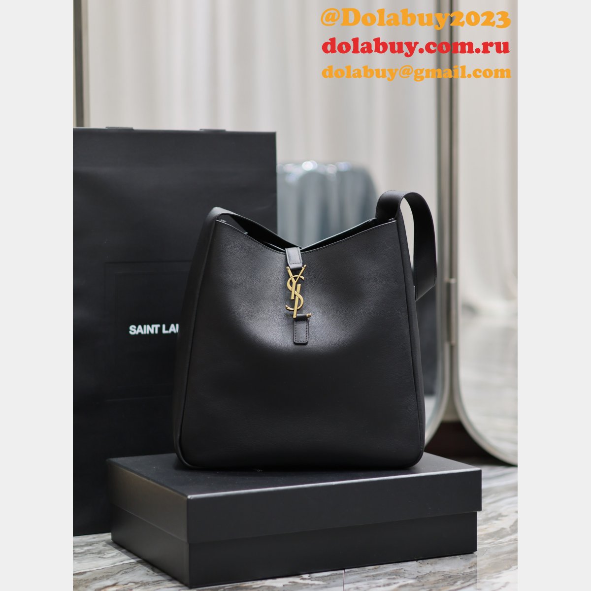 Best Perfect REPLICA YSL LE 5A7 soft LARGE hobo bag 753837