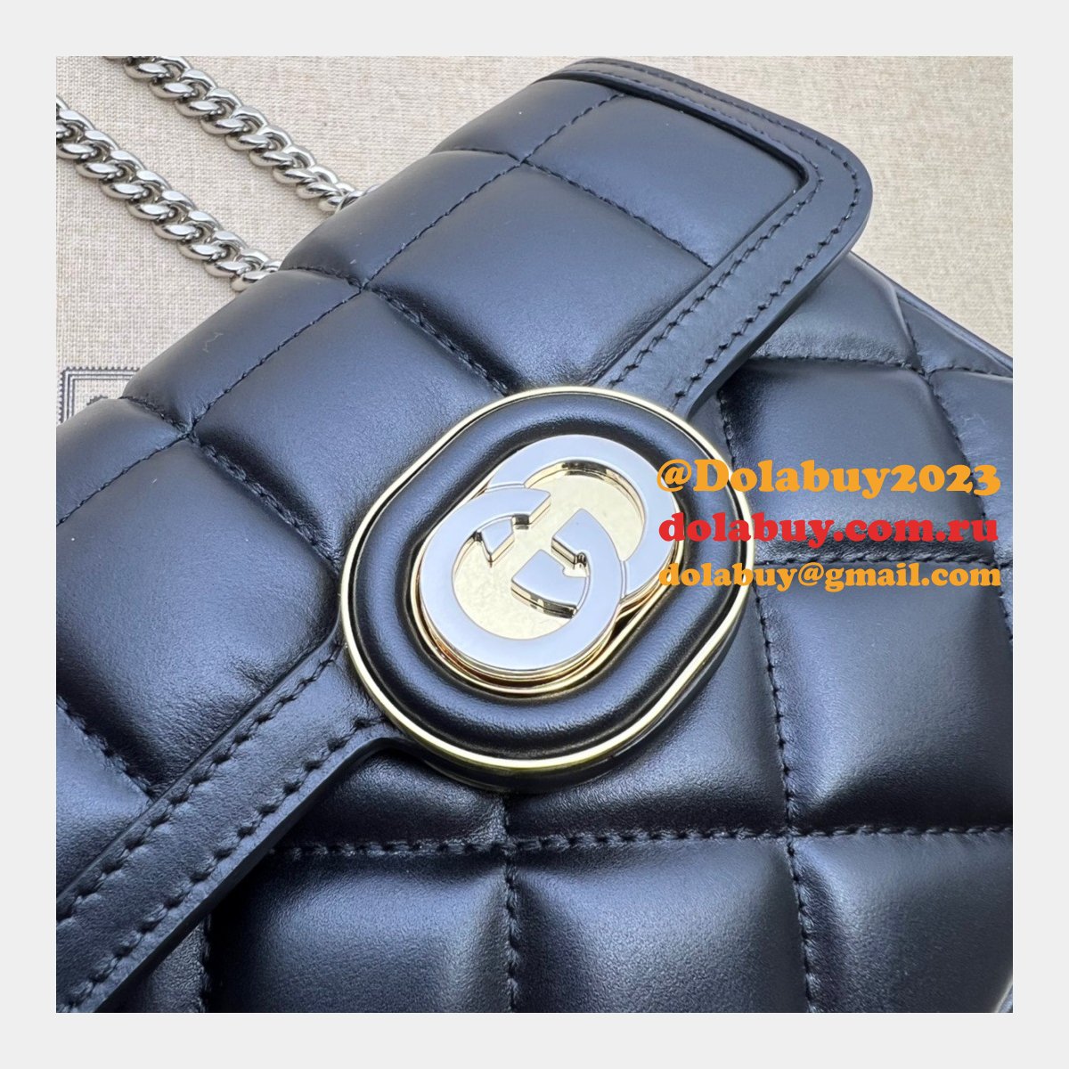 G*u*i deco perfect shoulder 741457 luxury fake bag