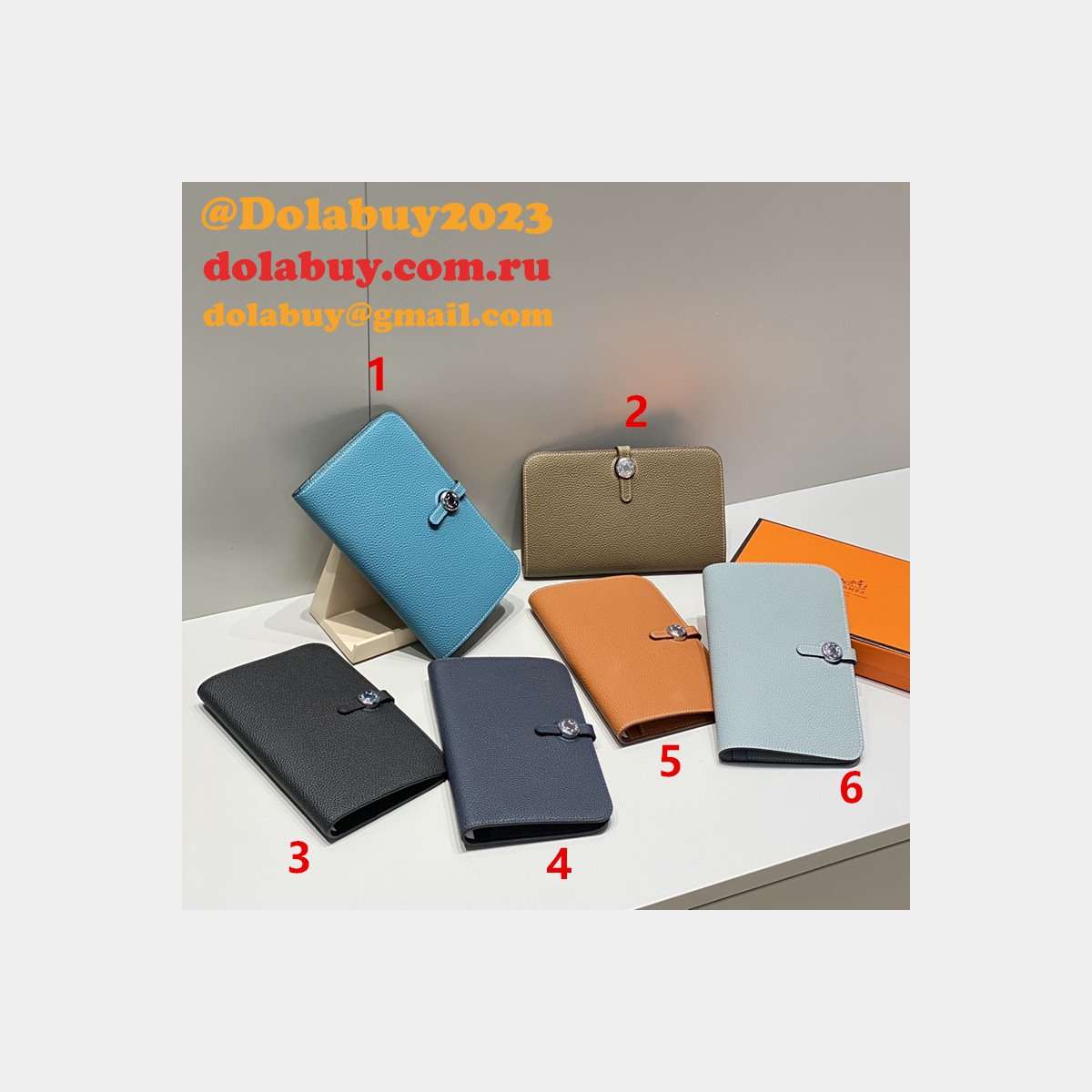 Luxury 1:1 Mirror Hermes Togo Passport Holder